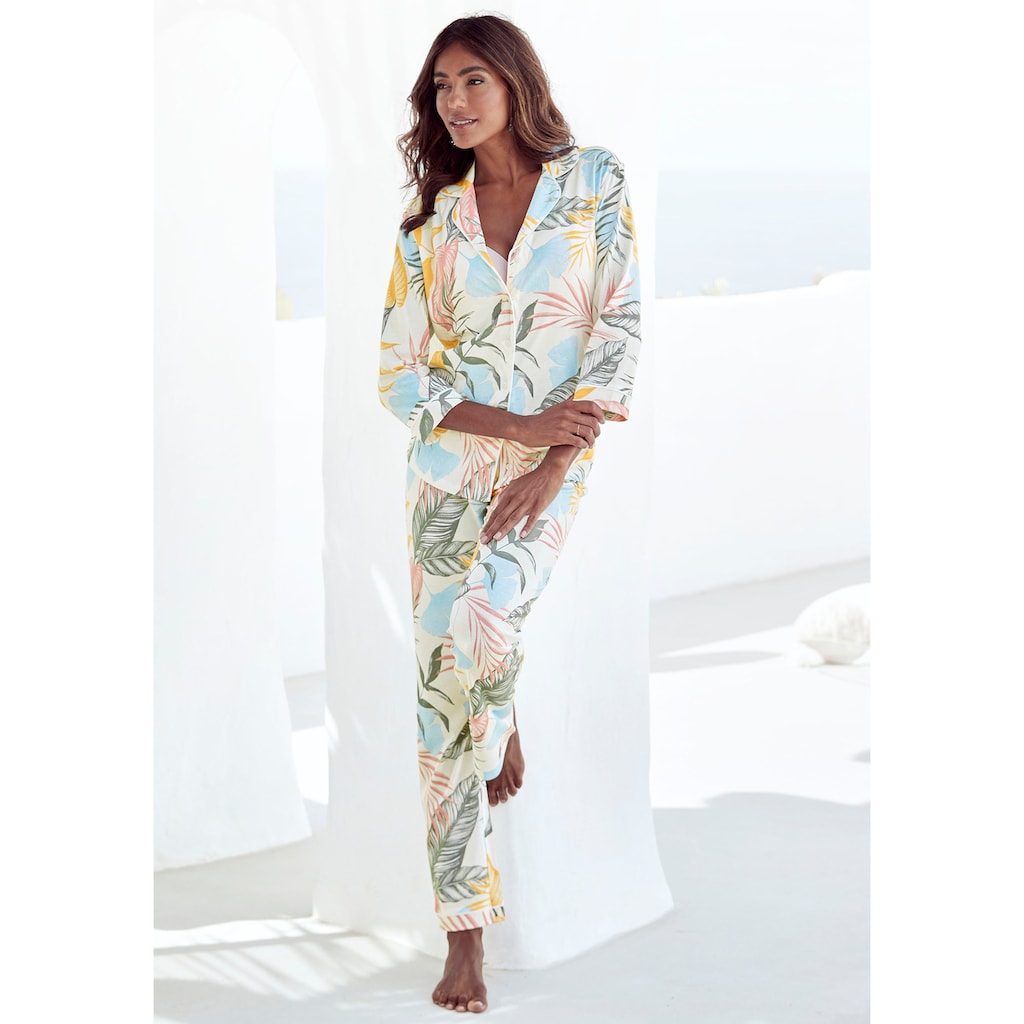 Vivance Dreams Pyjama, mit floralem Druck