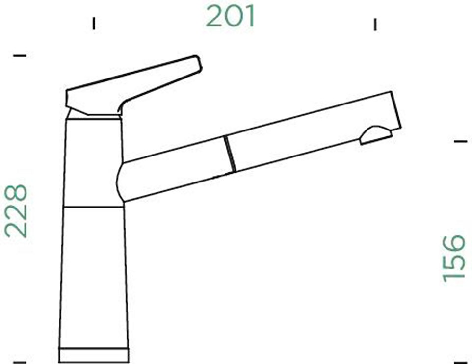 Schock Küchenarmatur »SC-510 SB ND« Niederdruck, ausziehbar, Rückflussverhinderer, Schwenkbereich 120°