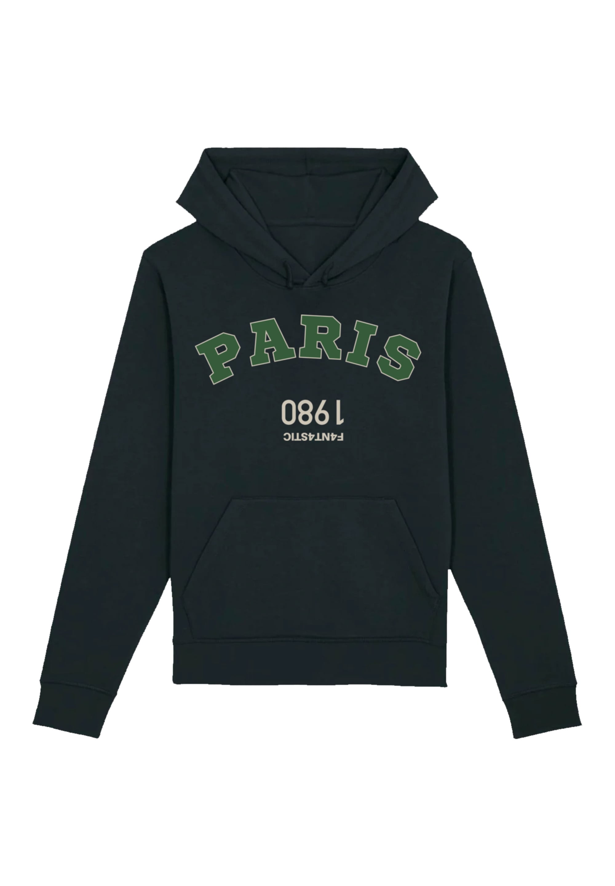 F4NT4STIC Kapuzenpullover "Paris 1980 Grün", Premium Qualität