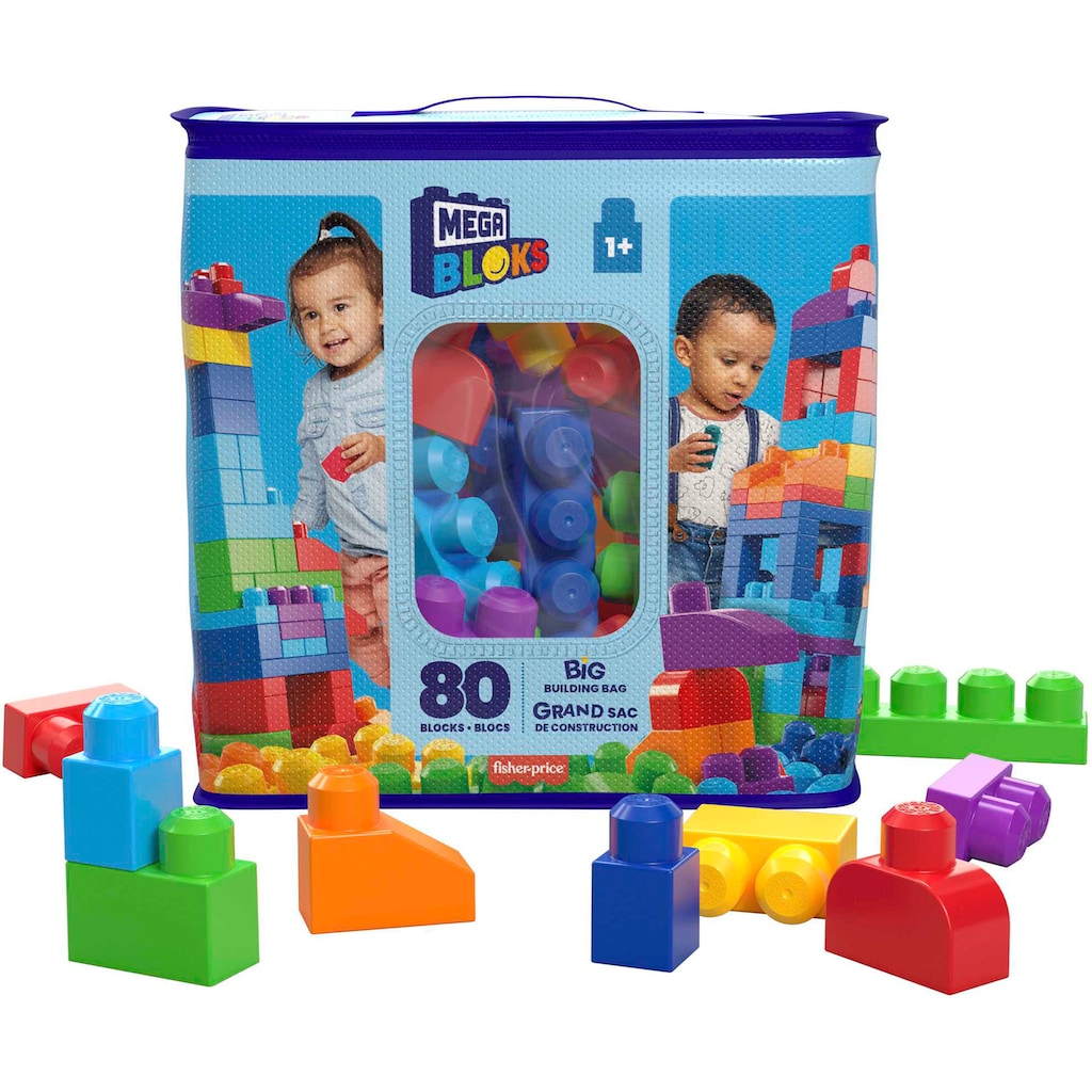 MEGA BLOKS Konstruktionsspielsteine »First Builders Large«, (80 St.)