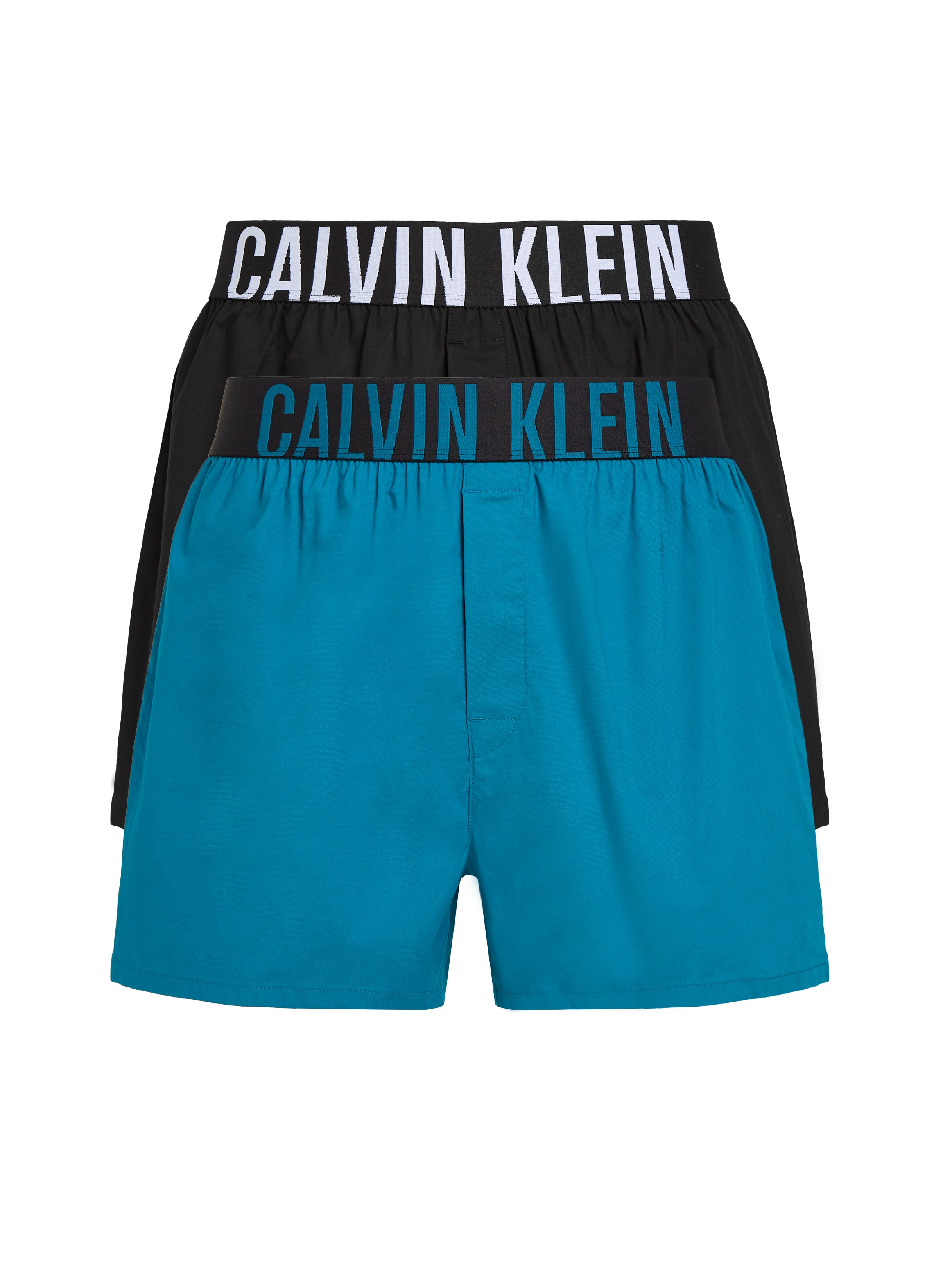 Calvin Klein Underwear Webboxer "BOXER SLIM 2PK", (Packung, 2 St., 2er), mit Logo-Bund