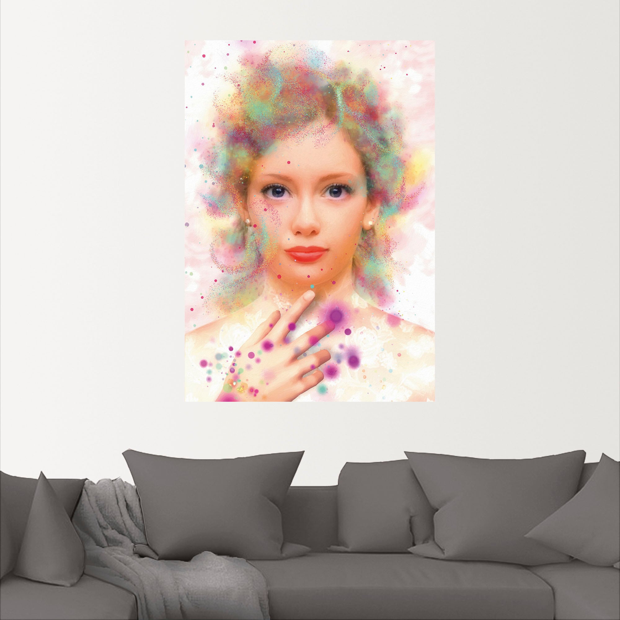 Artland Wandbild »Seelenfarben«, Bilder von Frauen, (1 St.), als Alubild, Leinwandbild, Wandaufkleber oder Poster in versch. Größen