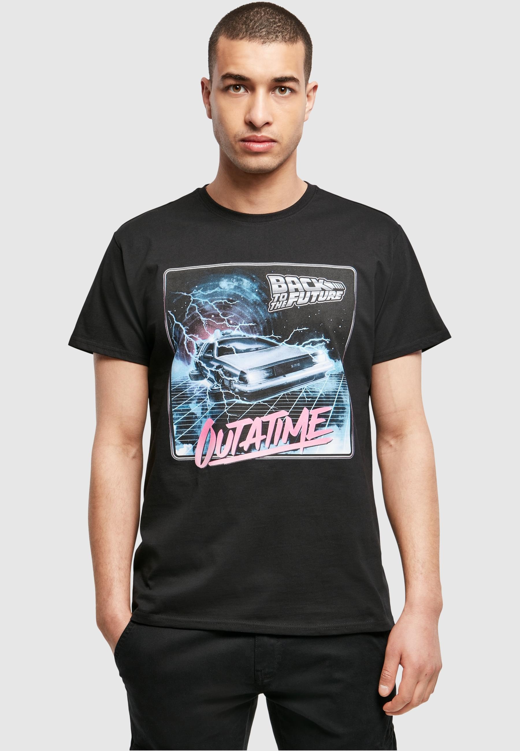 Merchcode T-Shirt »Merchcode Herren Back To The Future Outatime Tee«, (1 tlg.)