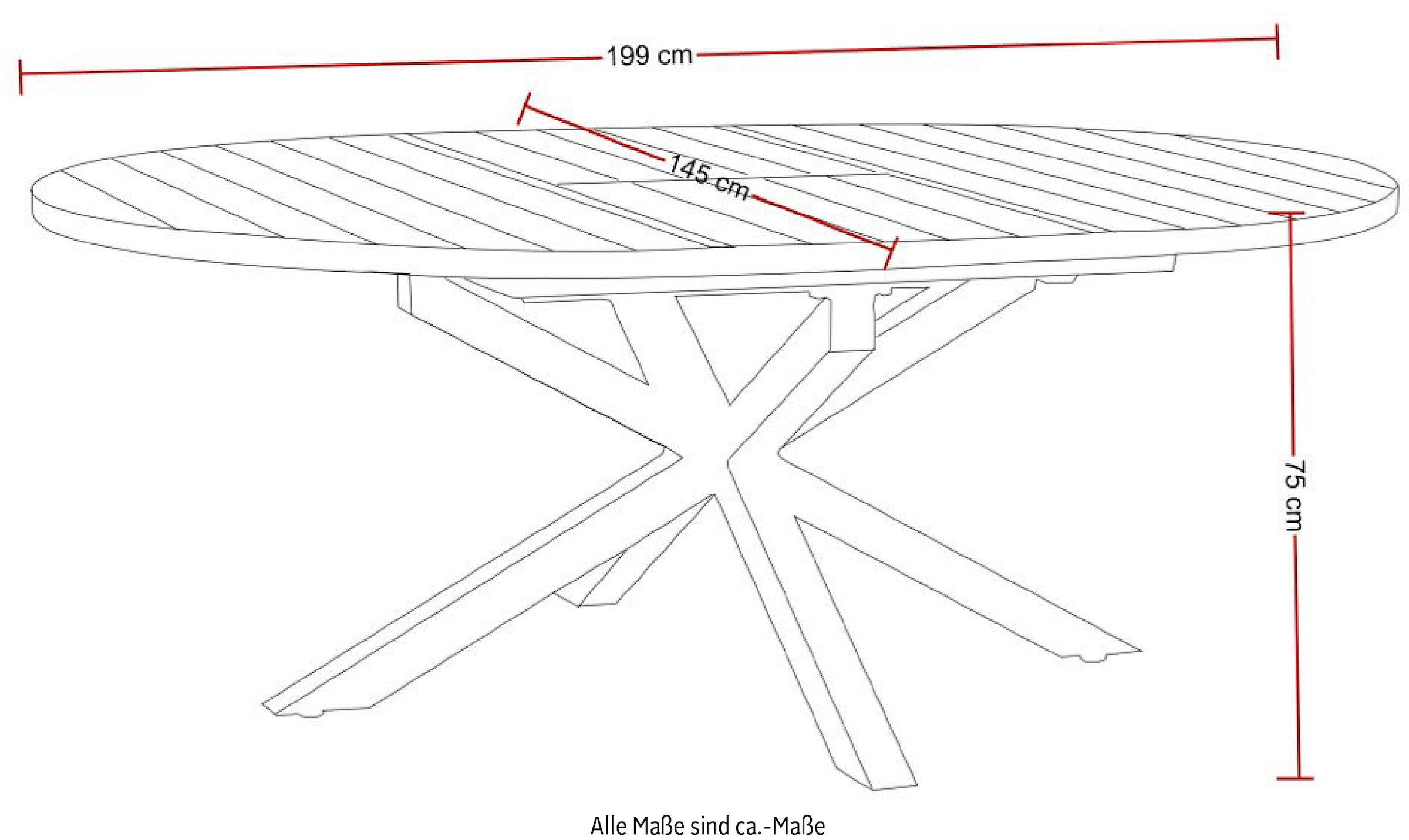 Destiny Garten-Essgruppe »COSTA ARONA«, (Set, 5 tlg., 1 Ausziehtisch, 4 Stapelsessel), (Set, 5-tlg., 4 Sessel, 1 Tisch ausziehbar Ø 120/170x75cm) Aluminium