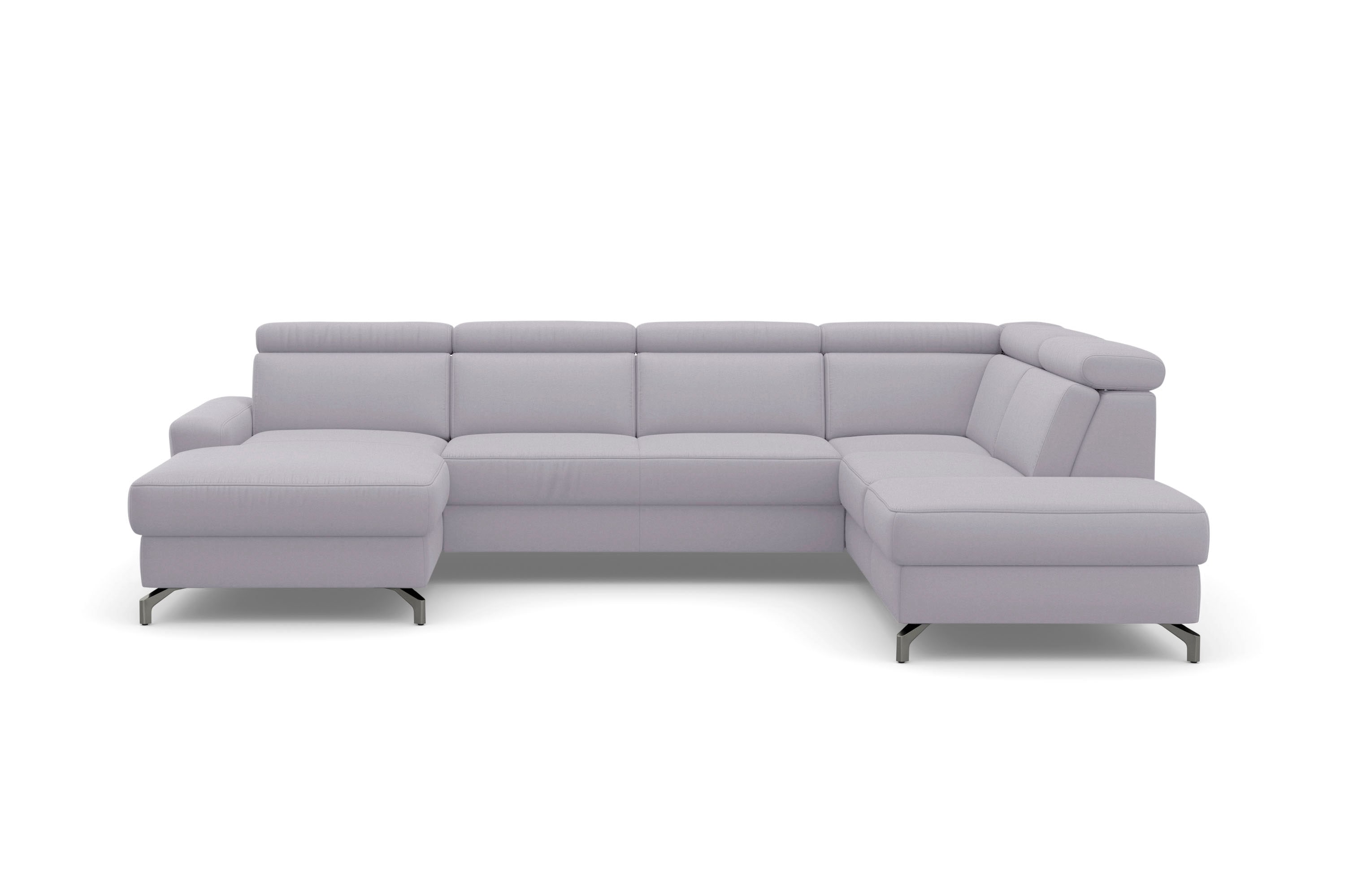 sit&more Wohnlandschaft "Scarlett U-Form" inklusive Kopfteilverstellung, optional Schlaffunktion & Bettkasten