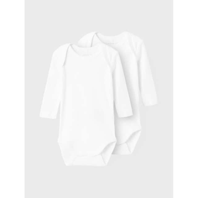 Name It Langarmbody »NBFBODY 2P LS WHITE NEEDLEDROP NOOS«, (Set, 2 tlg.,  2er Set) kaufen | BAUR