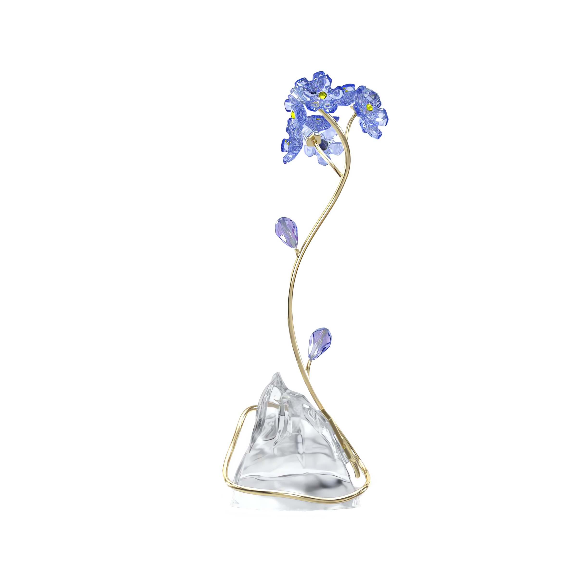 Swarovski Glasblume »Dekofigur Kristallfigur Sammelfigur Florere Vergissmeinnicht« Swarovski® Kristall
