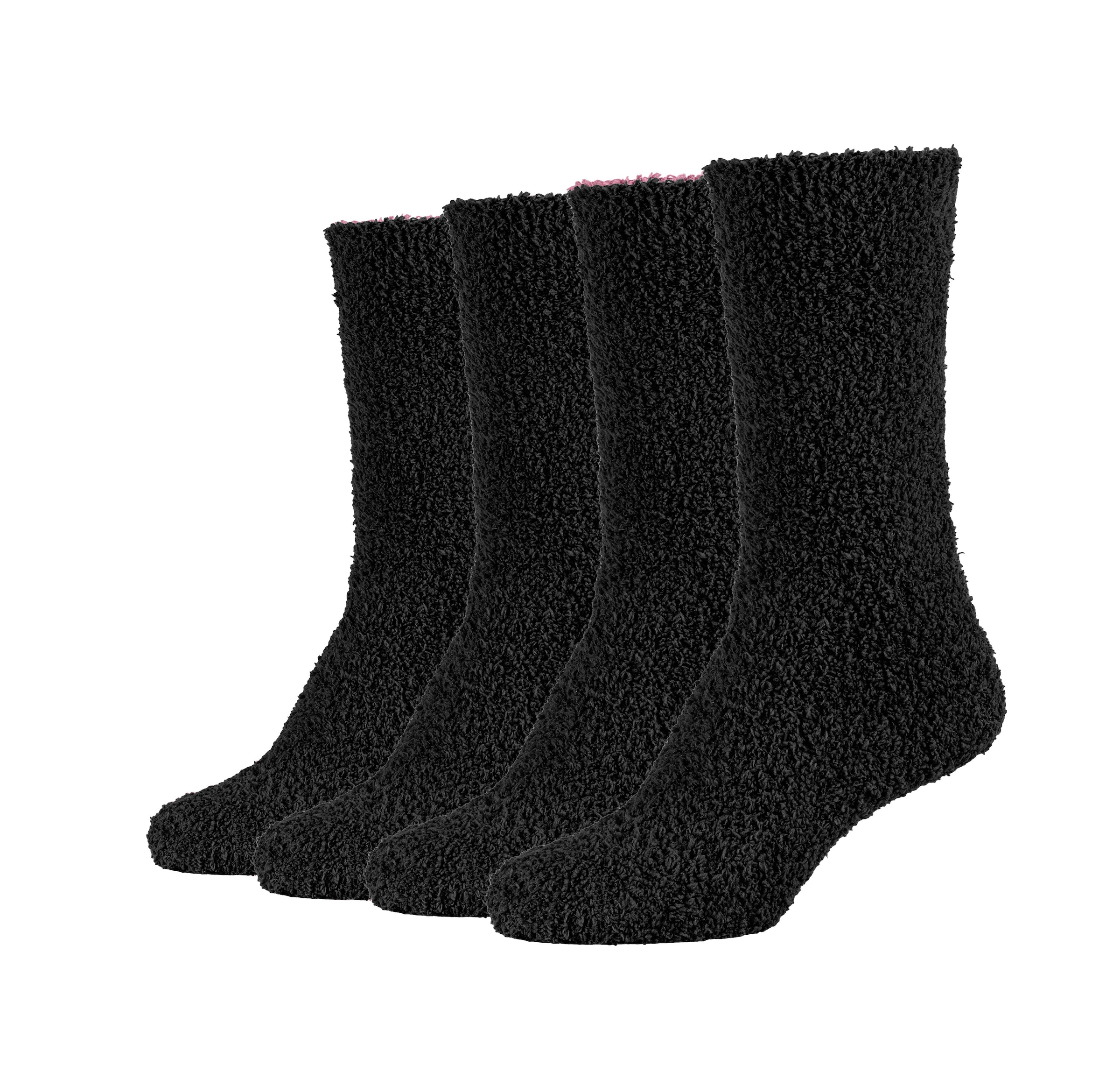 Kuschelsocken, (4er Pack), bequem, weich, soft, kein Einschneiden, winter warm cozy