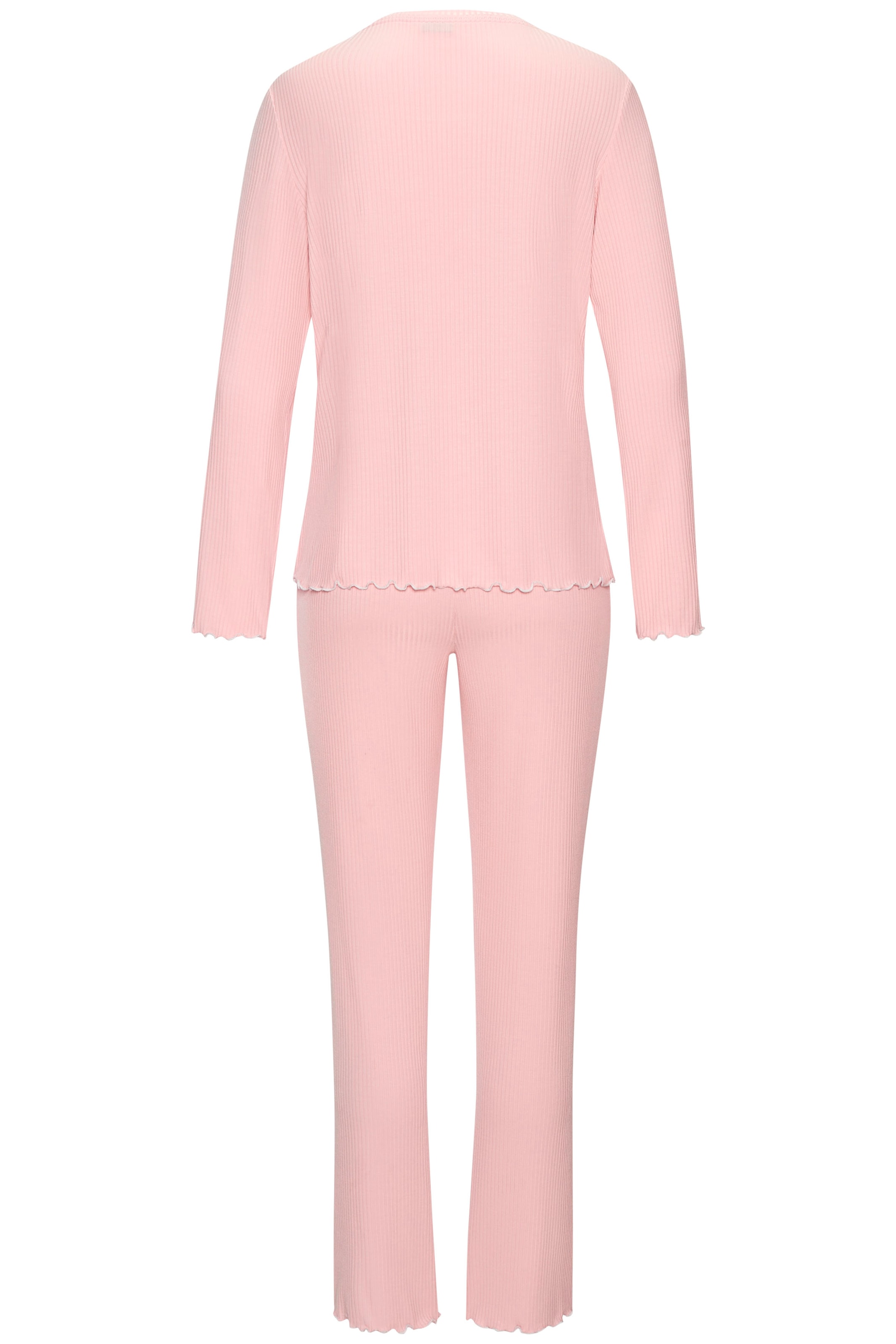 Vivance Dreams Pyjama, mit süßem Babylock-Saum