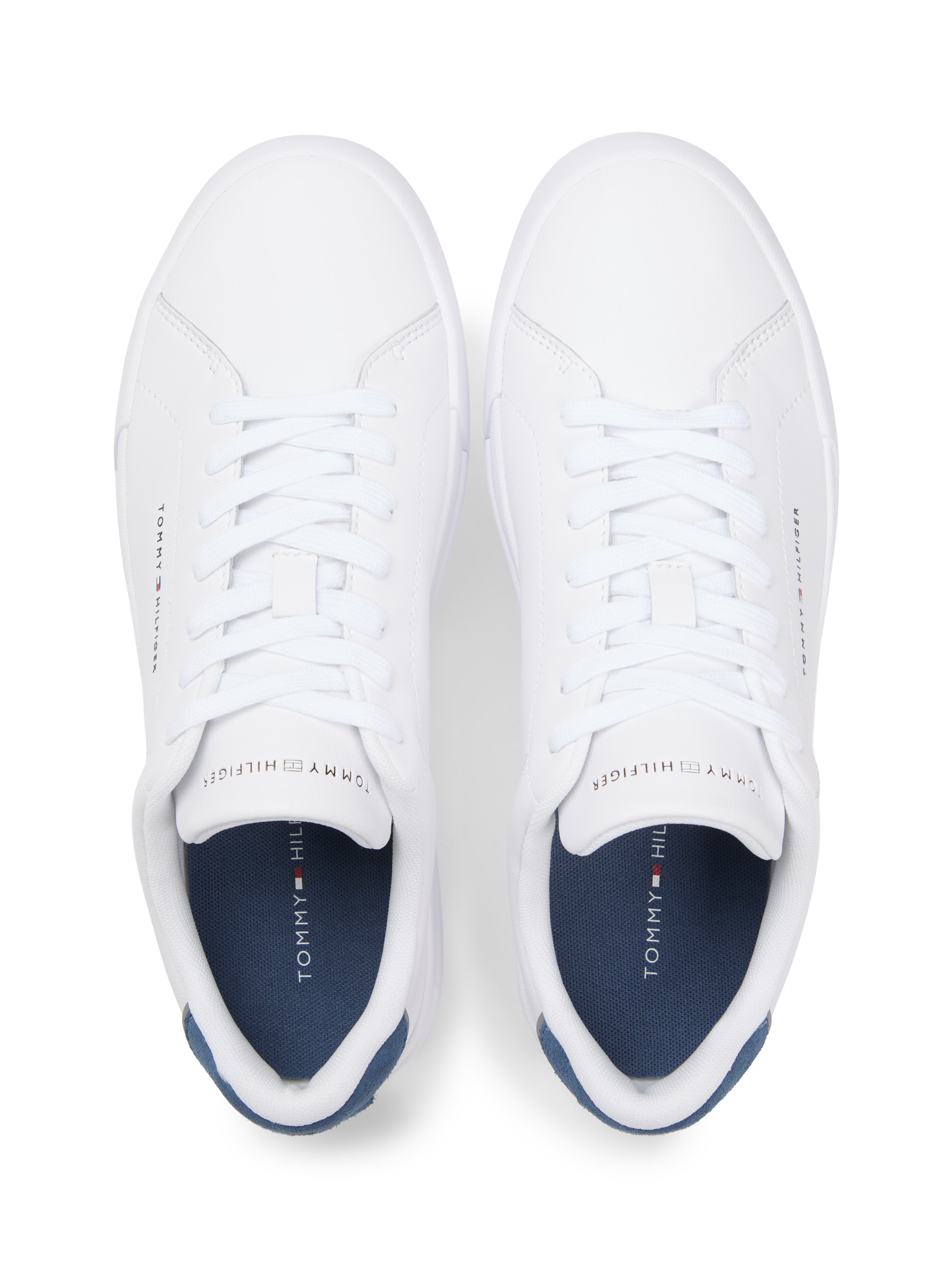 Tommy Hilfiger Sneaker »TH COURT LTH DETAIL ESS«  , Freizeitschuh, Halbschuh, Schnürschuh mit seitlichem Logoschriftzug