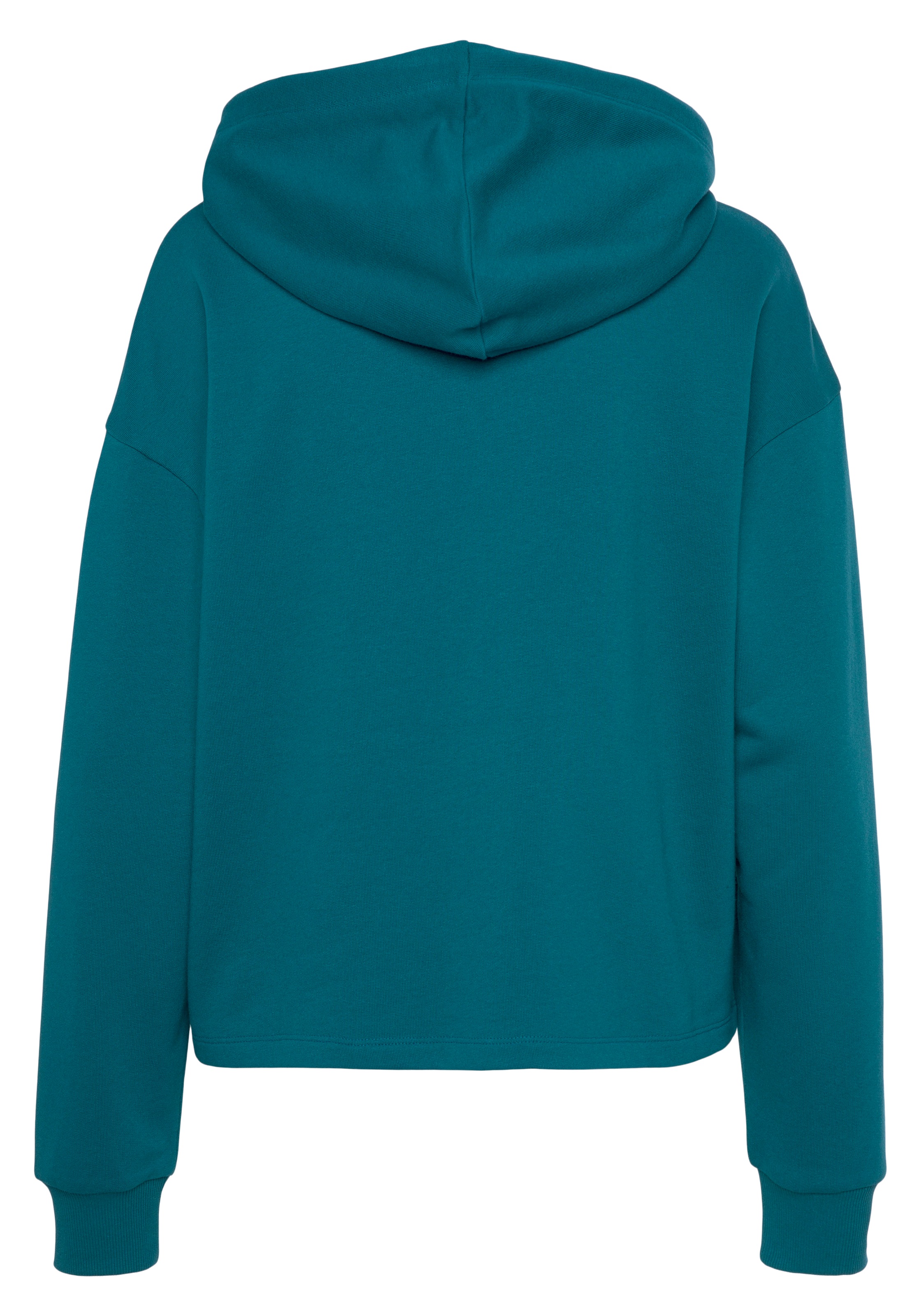 Hoodie VIVANCE, Damen, Gr. 48/50, blau (petrol), Obermaterial: 60% Baumwolle, 40% Polyester. Kapuzenfutter: 60% Baumwolle, 40% Polyester, bedruckt, unifarben, bequem hüftlang, Sweatshirts Hoodie, Kapuzensweatshirt mit Print, Loungewear 3