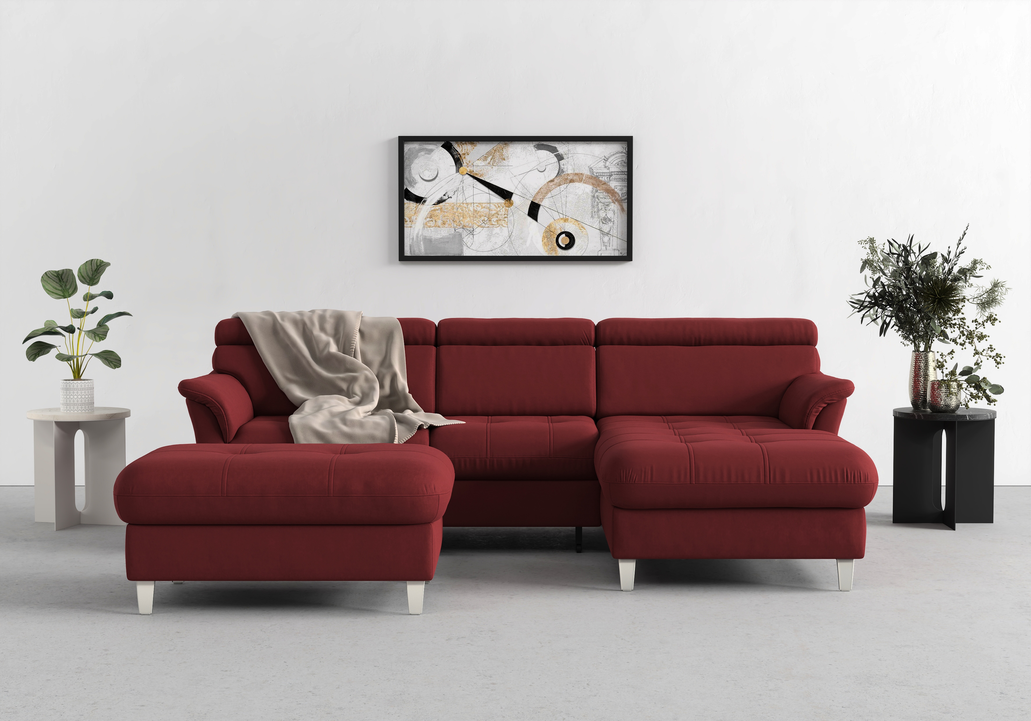 sit&more Ecksofa "Marano L-Form" inklusive Kopfteilverstellung, optional Schlaffunktion & Bettkasten