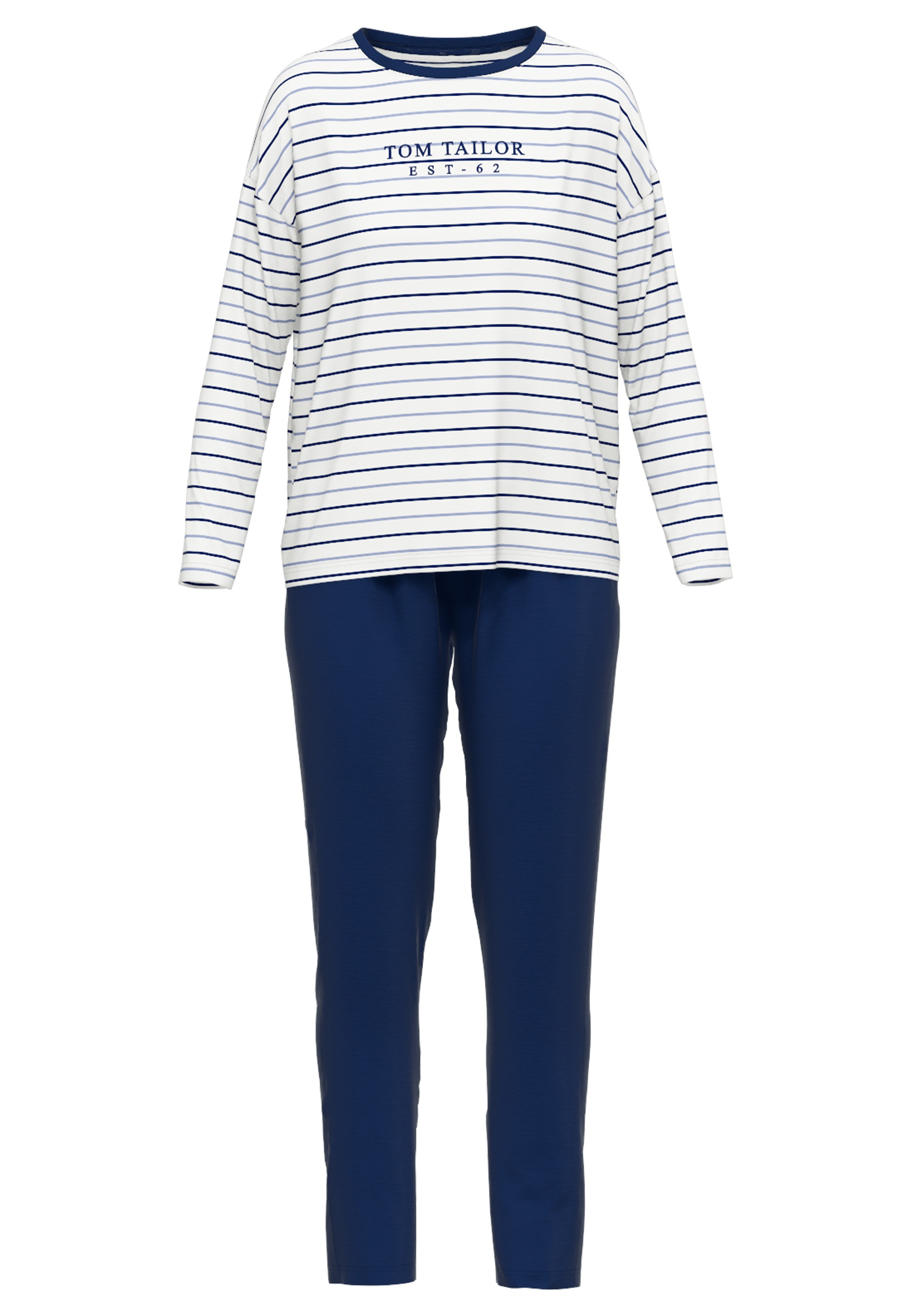 TOM TAILOR Pyjama "Zaria" 2 gestreiftes Oberteil, mit Rundhalsausschnitt un günstig online kaufen