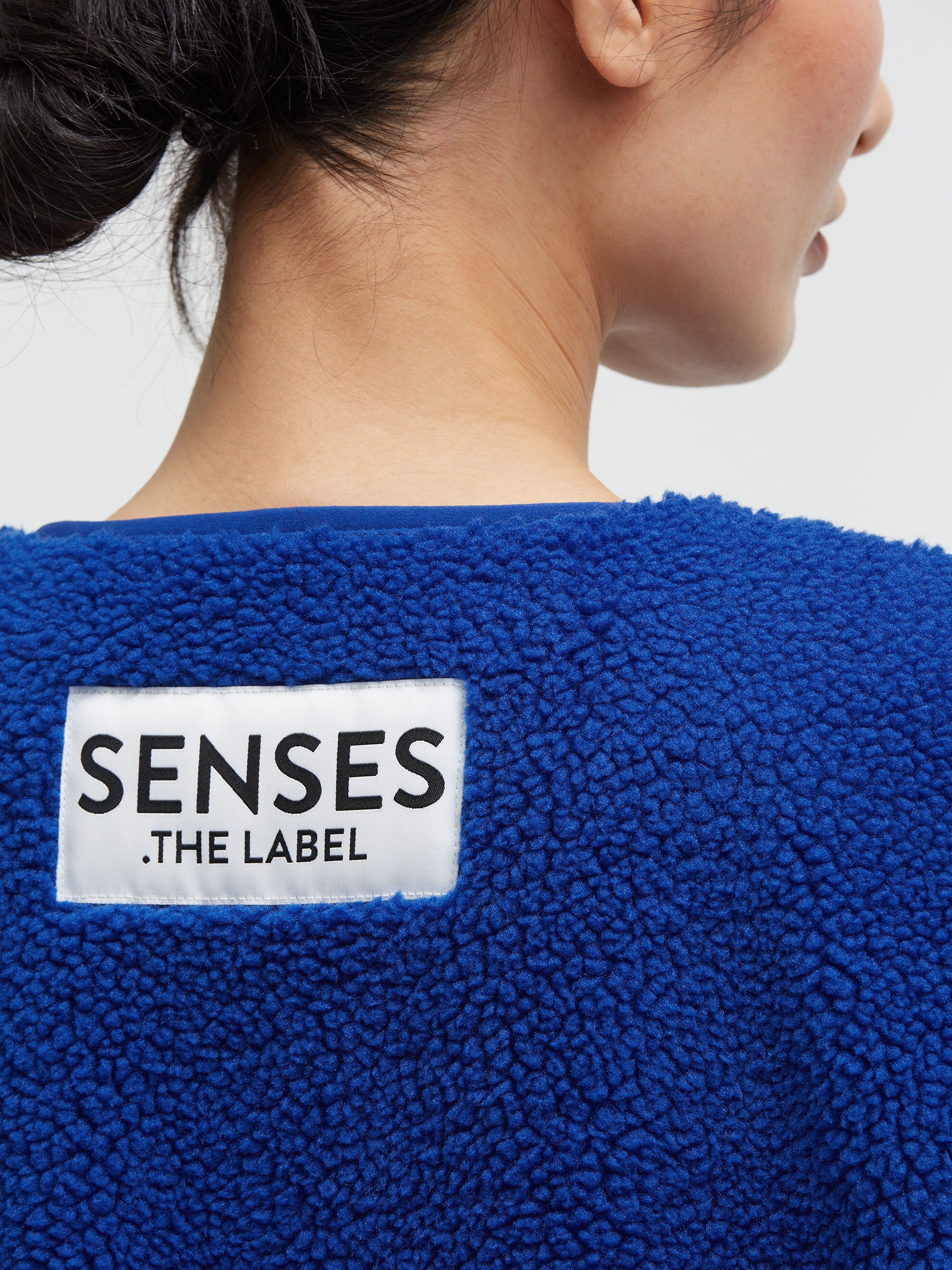 SENSES.THE LABEL Fleeceweste mit Druckknopfleiste
