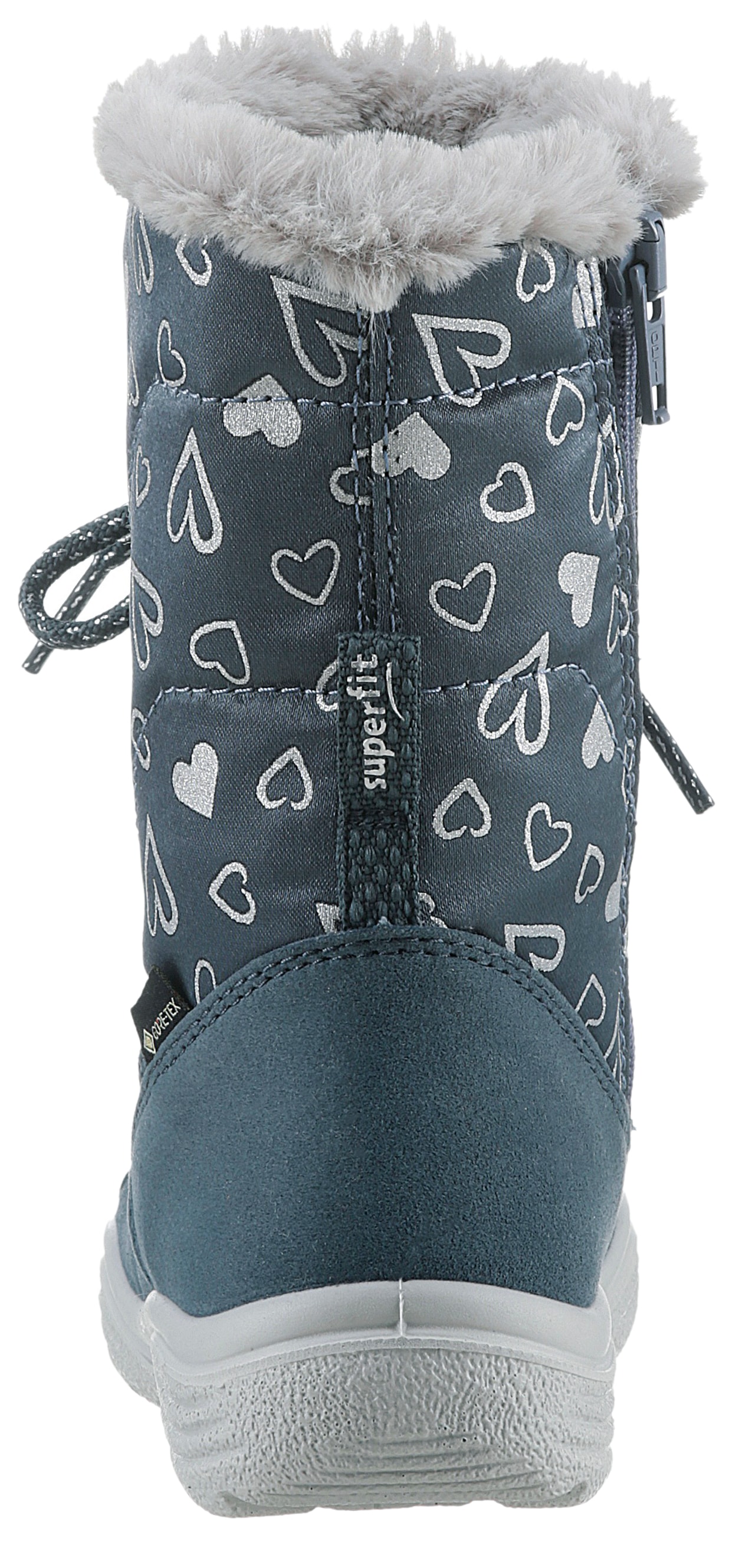 Superfit Winterstiefel »CRYSTAL WMS: mittel«, Snowboots, Schnürstiefel, Winterschuh mit Glitzer