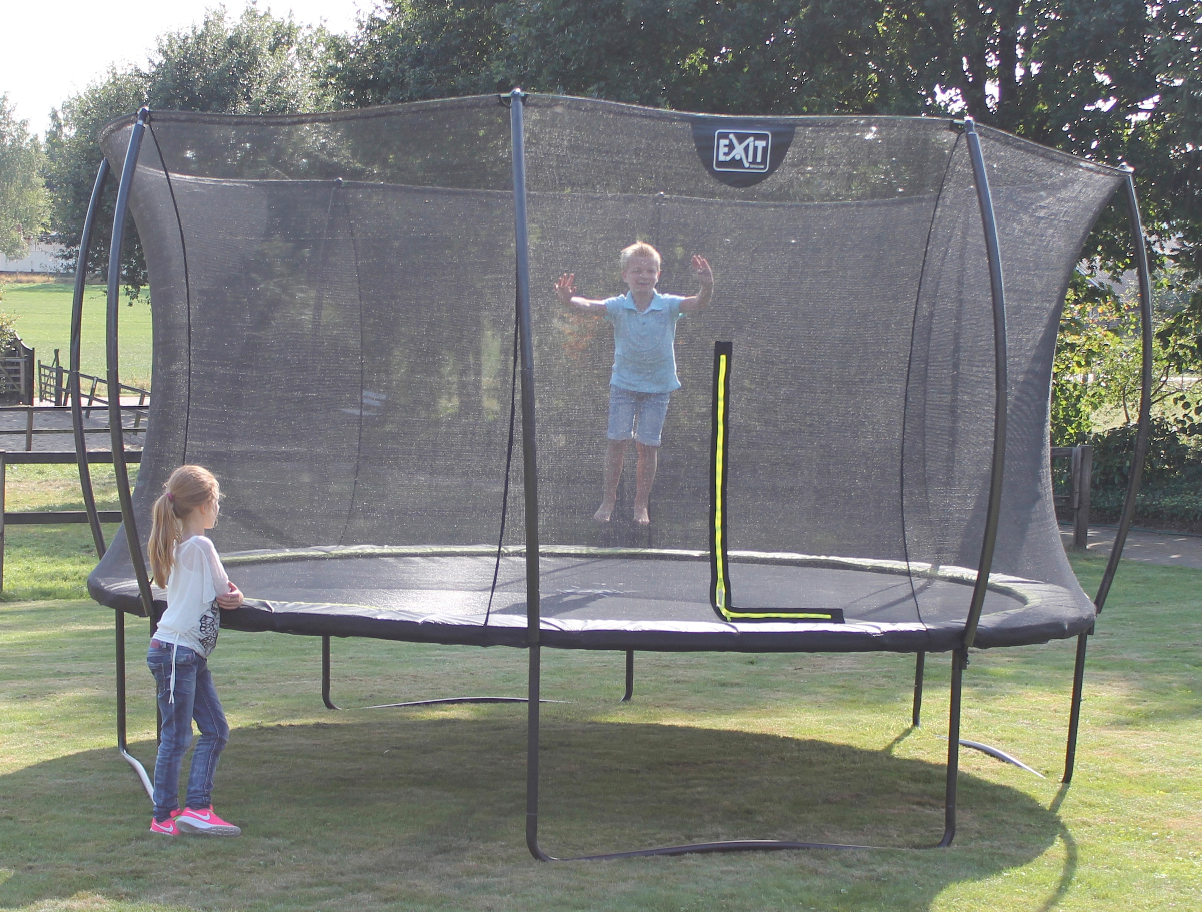 EXIT Gartentrampolin »Silhouette«, Ø 244 cm, mit Sicherheitsnetz