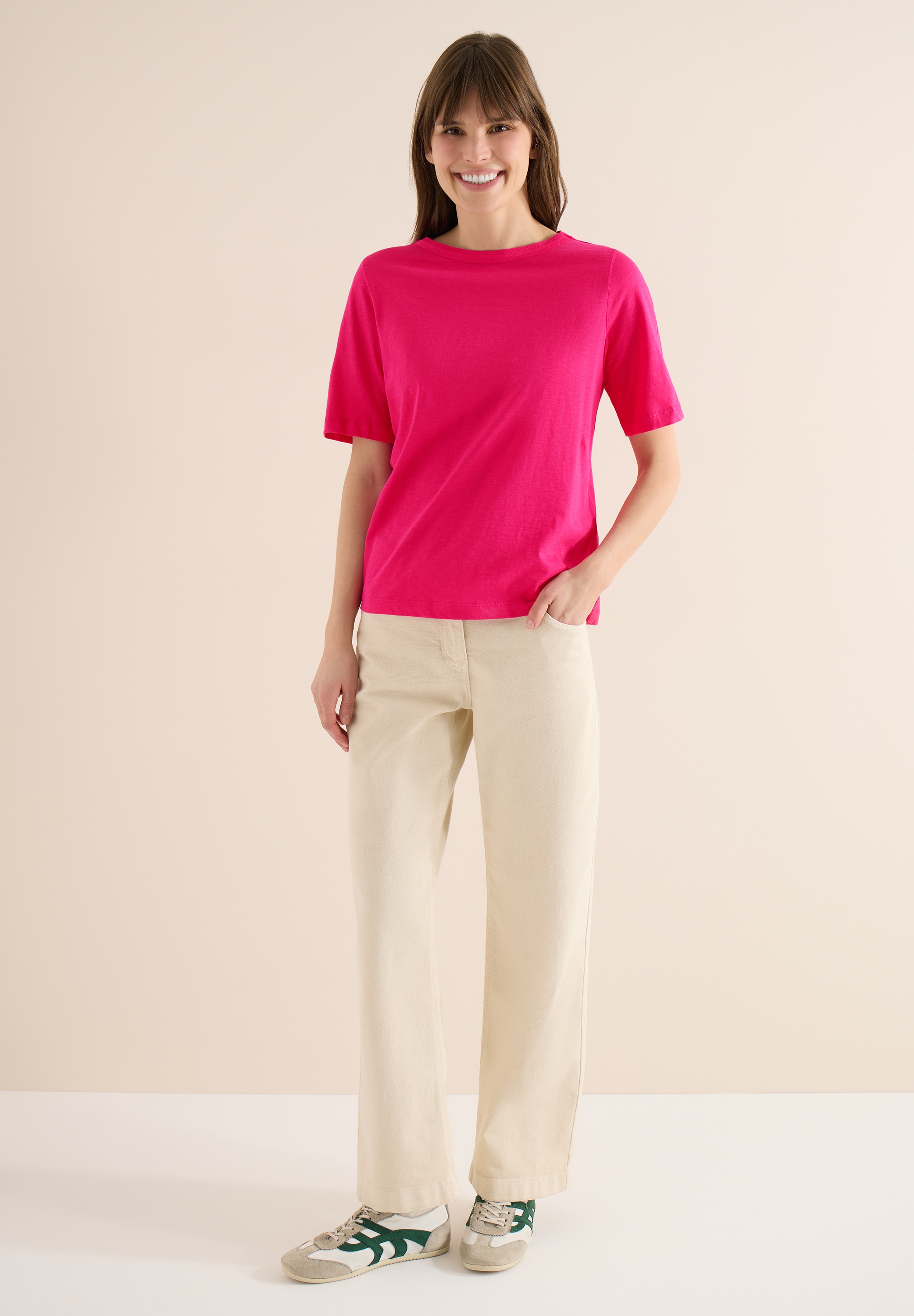 Cecil T-Shirt mit U-Boot-Ausschnitt