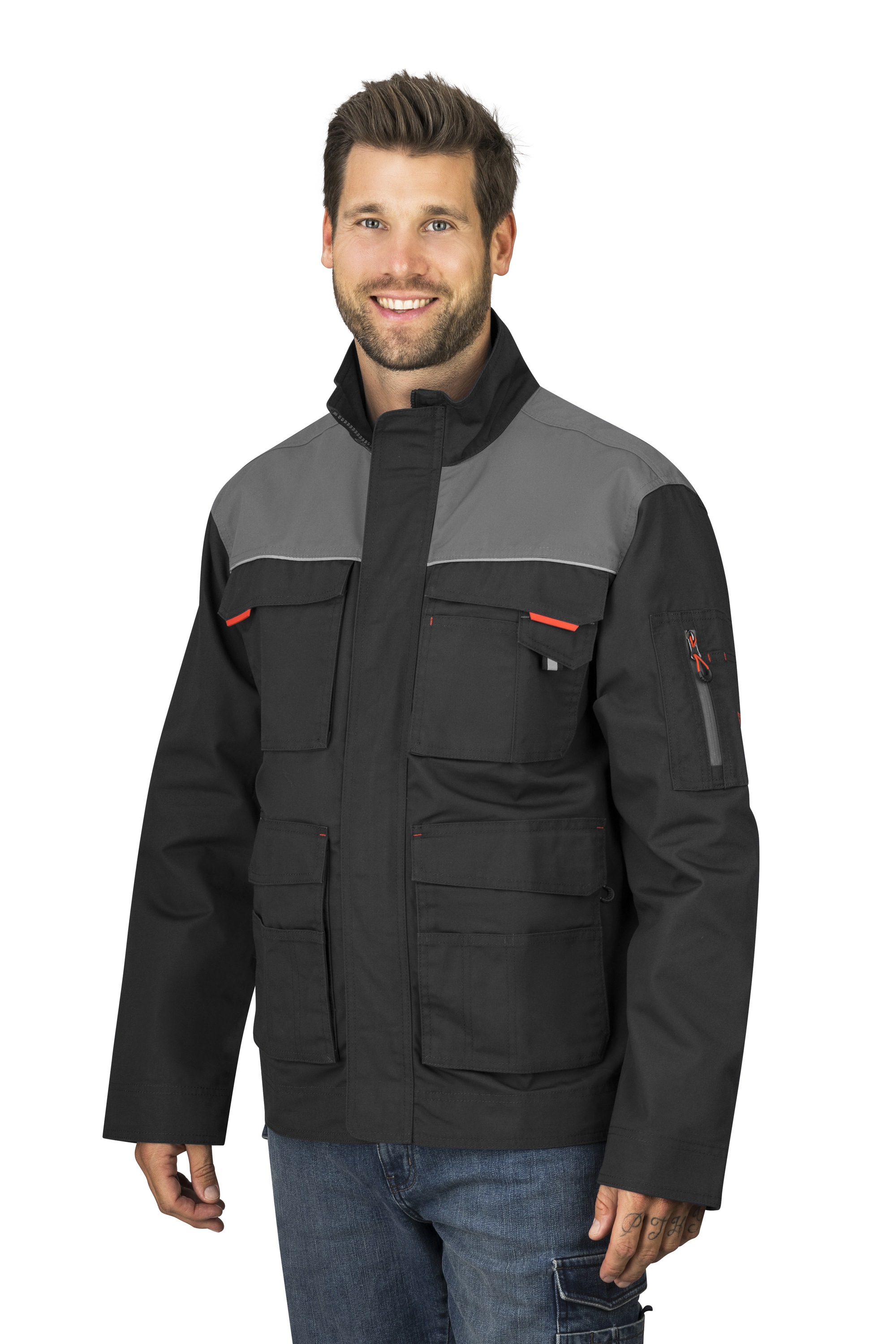 HERO by John Medoox 1100000002199 "JUSTIN Utility Jacket Workwear Arbeitsjacke" Arbeitsjacke Funktionsqualitätfür Herren
