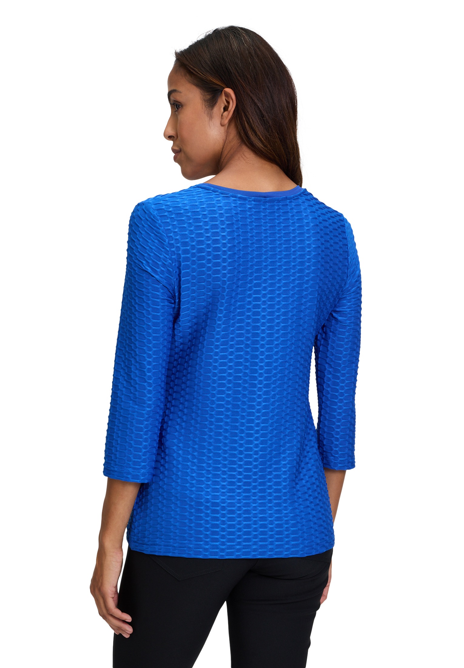 Betty Barclay 3/4-Arm-Shirt »Betty Barclay Basic Shirt mit Rundhalsausschnitt«, (1 tlg.), Material