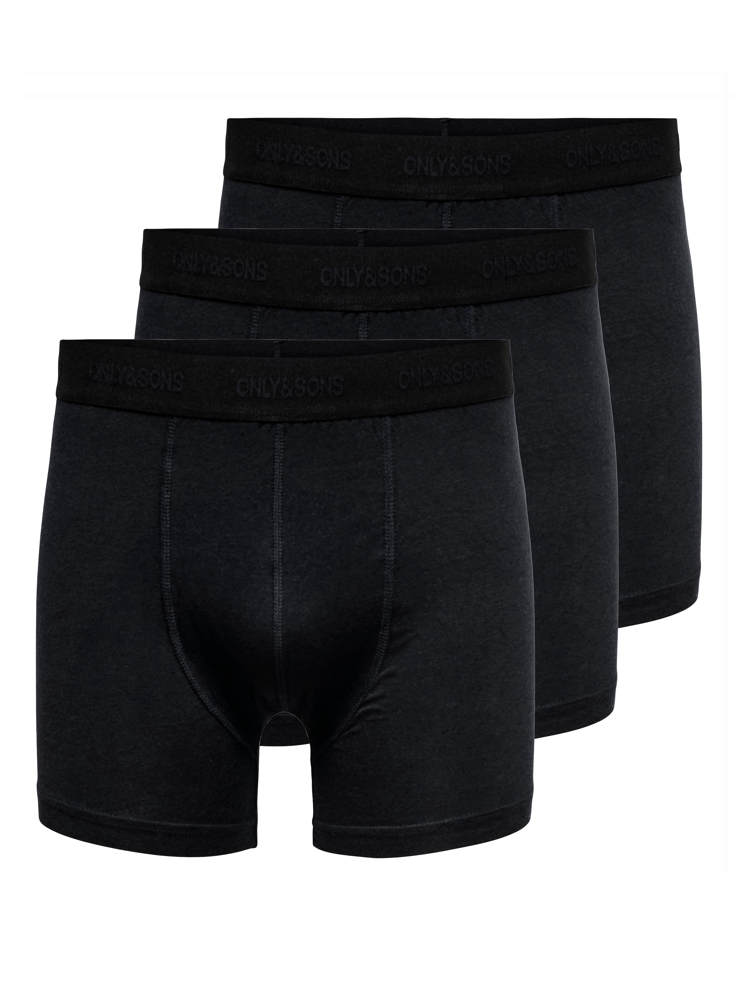 ONLY & SONS Boxershorts "ONSFITZ BAMBOO BOXER LOGO 3-PACK NOOS" Packung, 3 günstig online kaufen