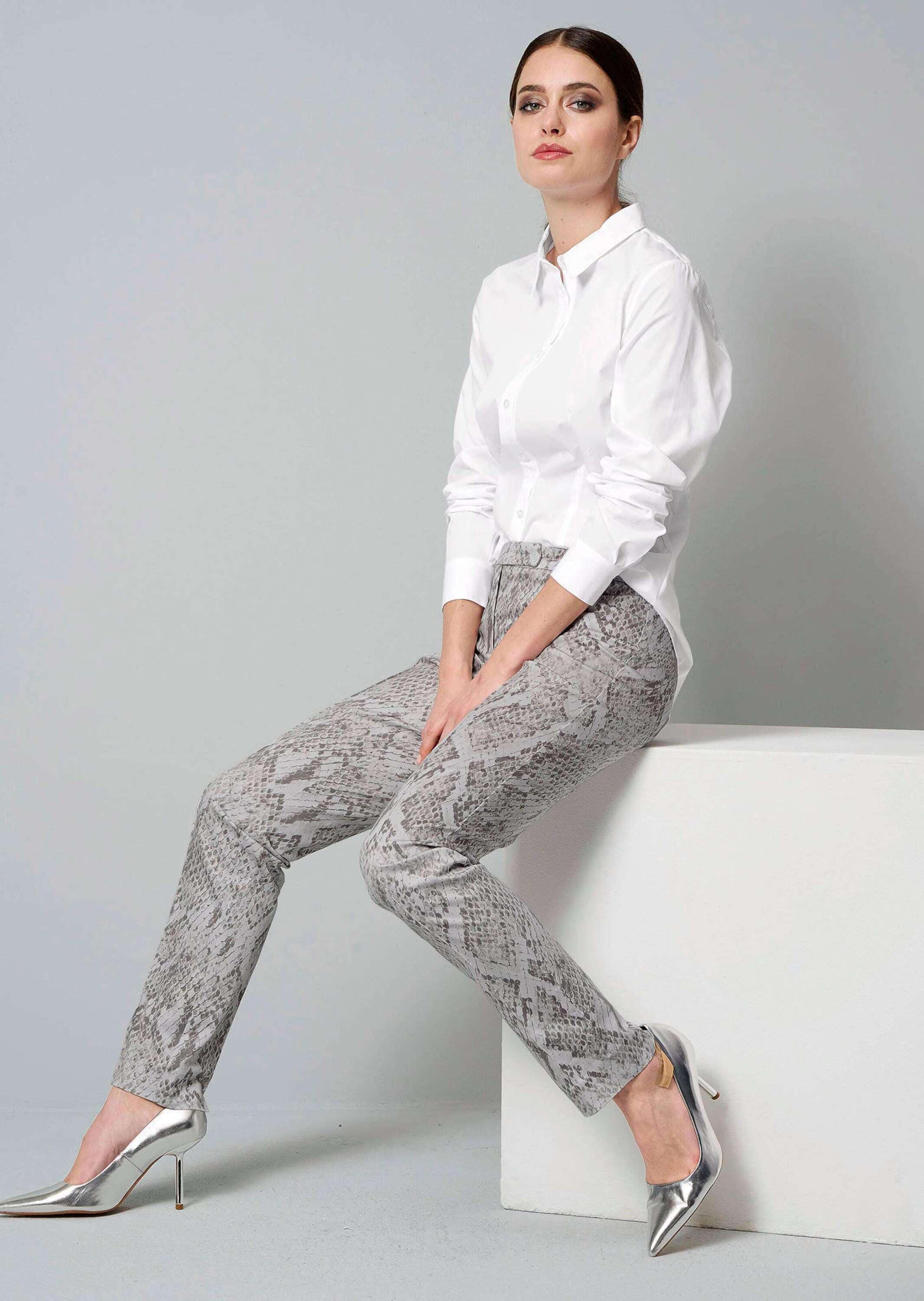 Alba Moda Stoffhose »Hose Hose mit Schlangenprint«