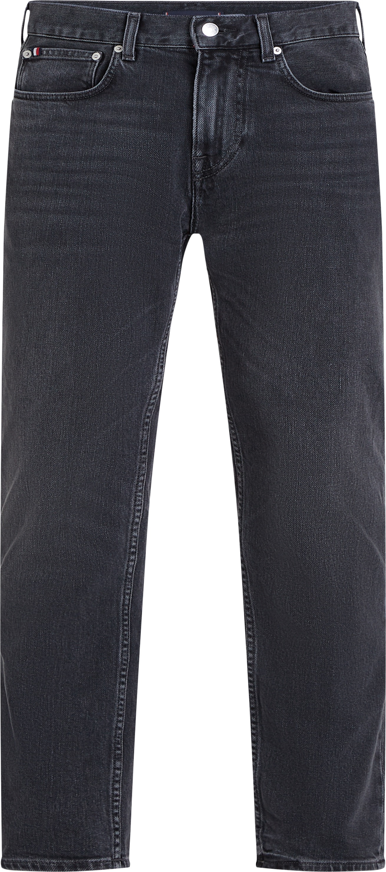 Tommy Hilfiger Straight-Jeans »STRAIGHT DENTON STR CLARK BLACK«, in schwarzer Waschung