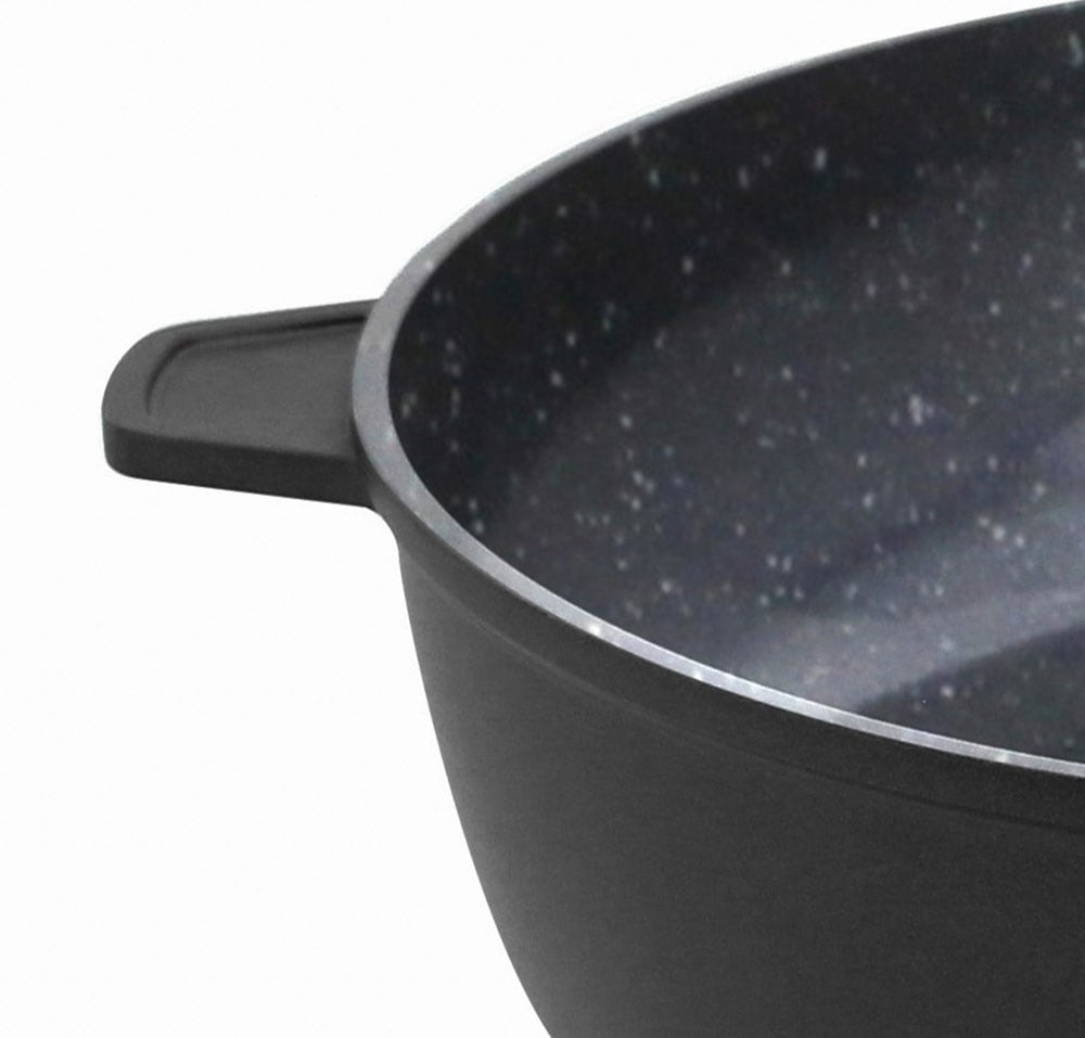 Elo Schmorpfanne »Siloncast Pfanne mit Gegengriff«, Aluminiumguss, (1 tlg.), antihaftbeschichtet, hitzeisolierender Stiel, Gegengriff