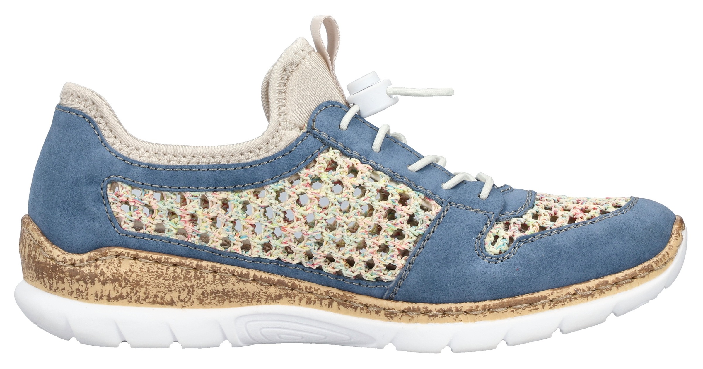 Rieker Slip-On Sneaker  Slipper, Freizeitsneaker, Halbschuh mit Schnellverschluss