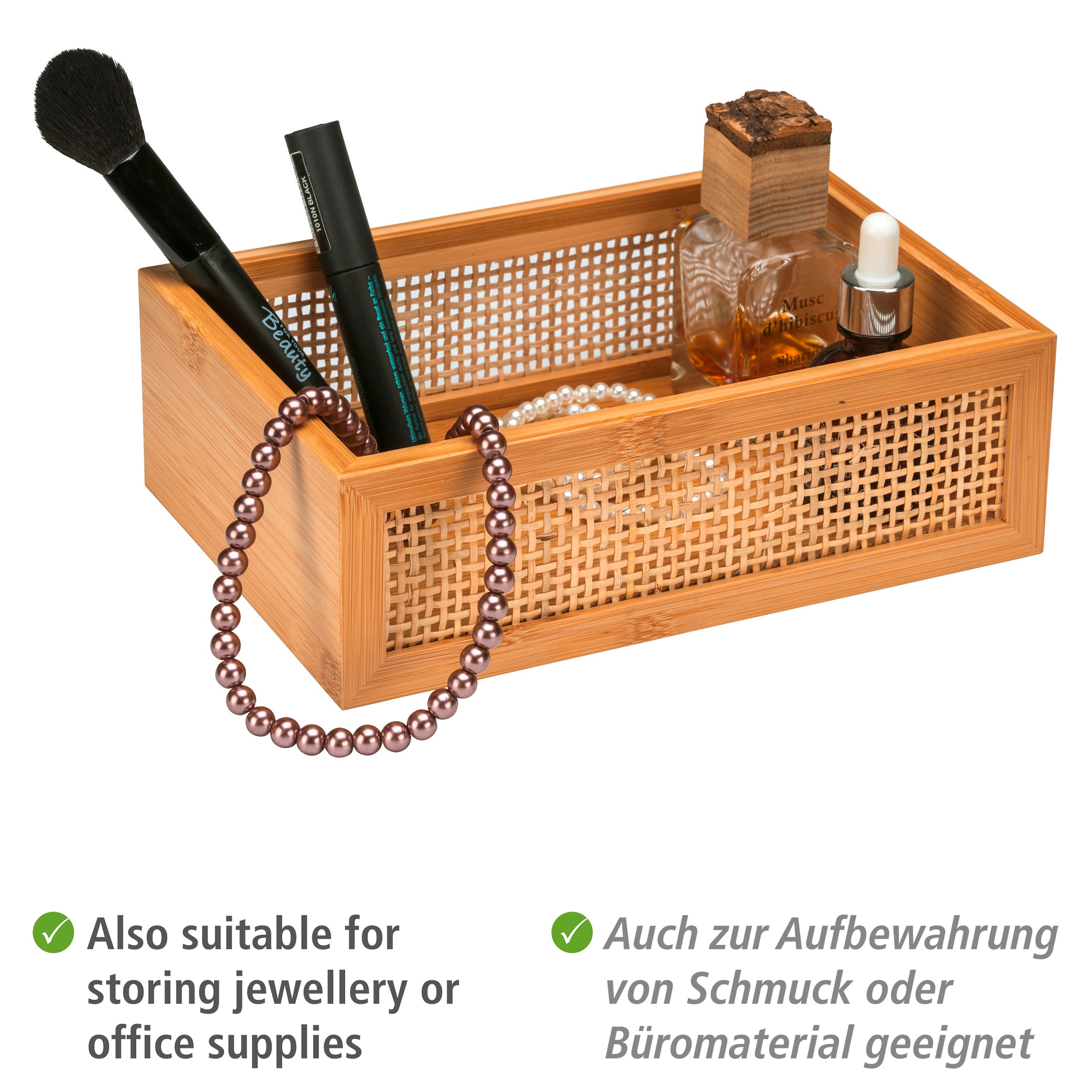 WENKO Badorganizer »Allegre«, (1 St.), aus Bambus und Rattan