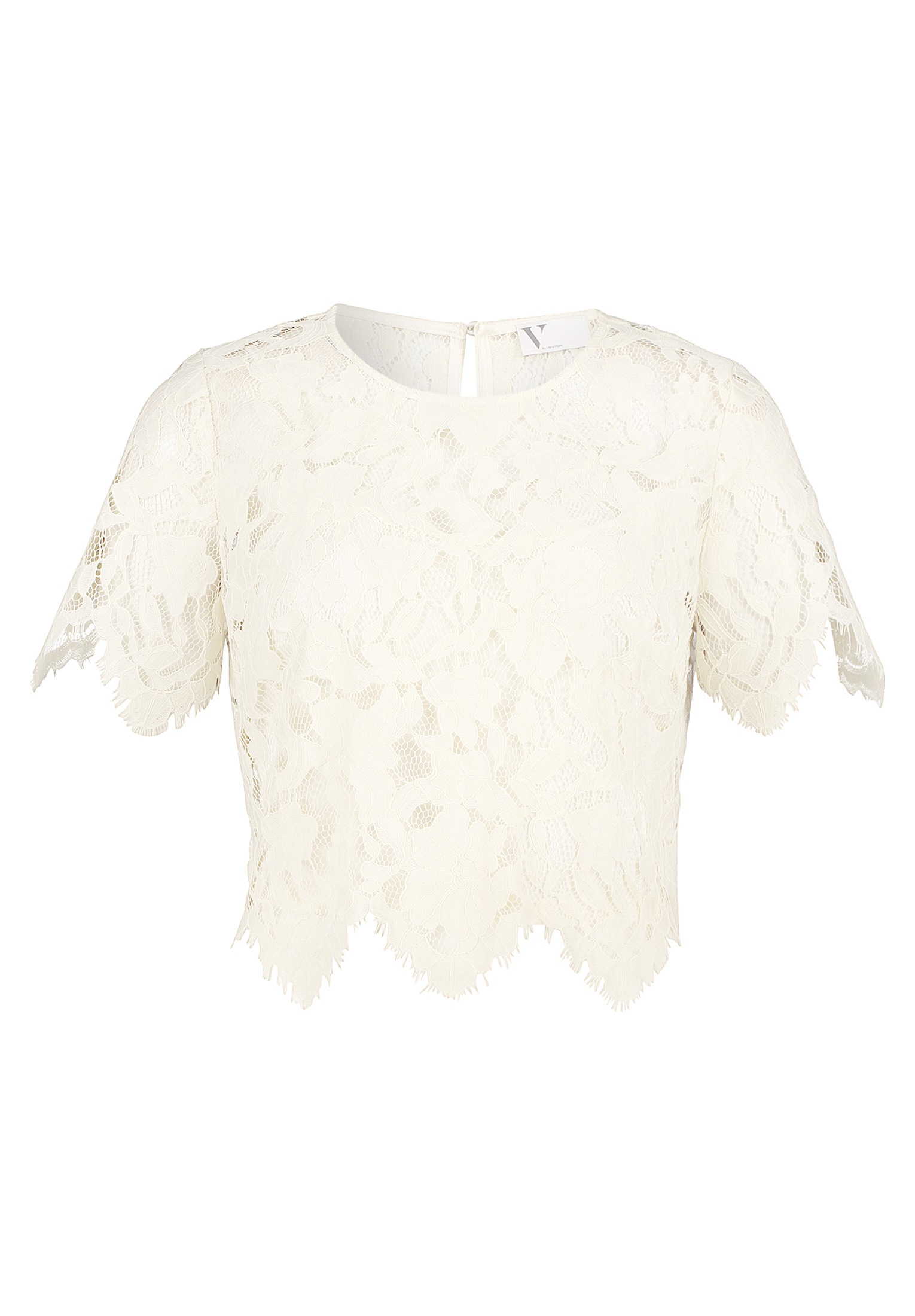 Vera Mont Spitzenbluse "Damen kurzarm" günstig online kaufen