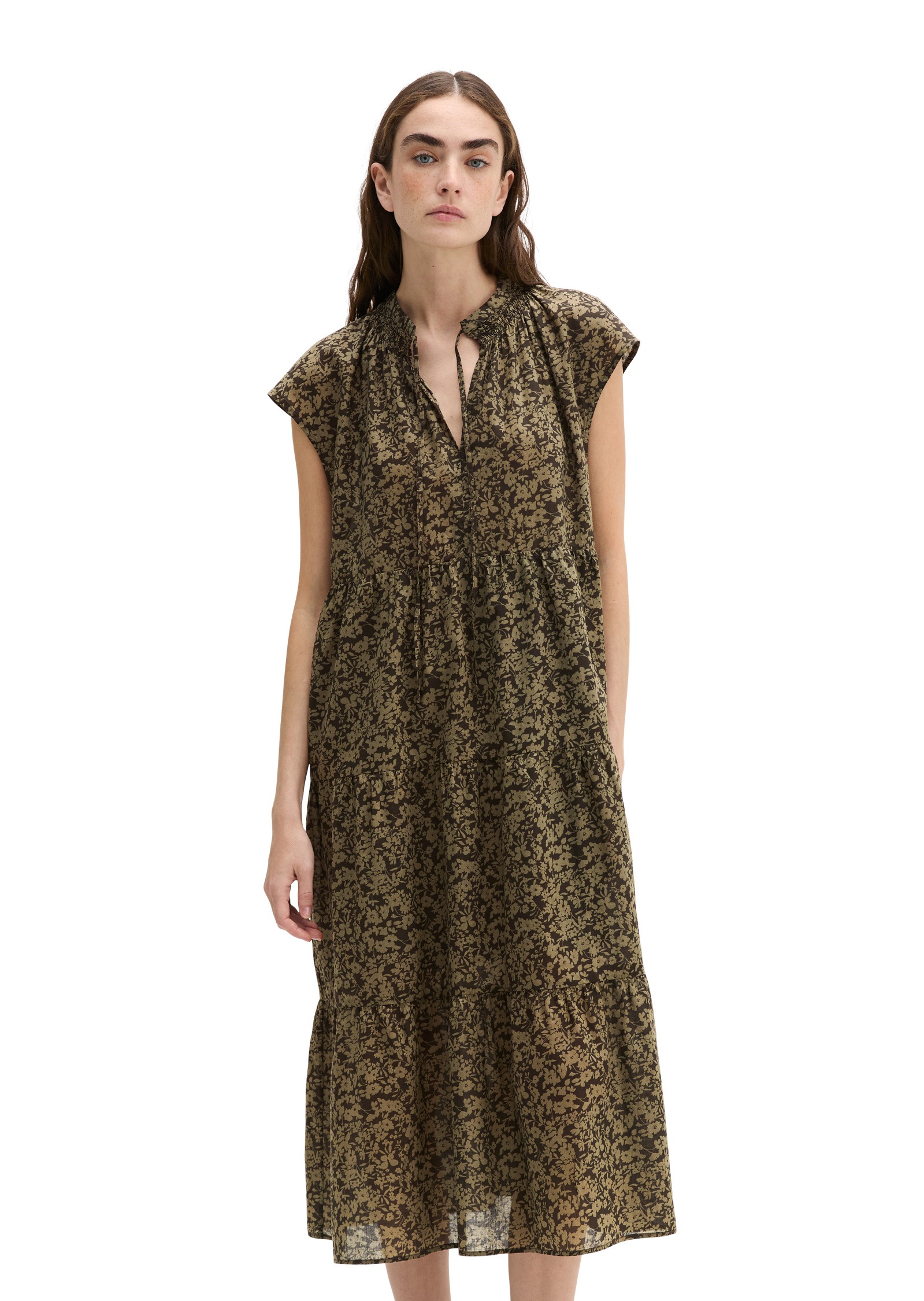 Marc OPolo Midikleid "aus weichem Baumwoll-Voile"