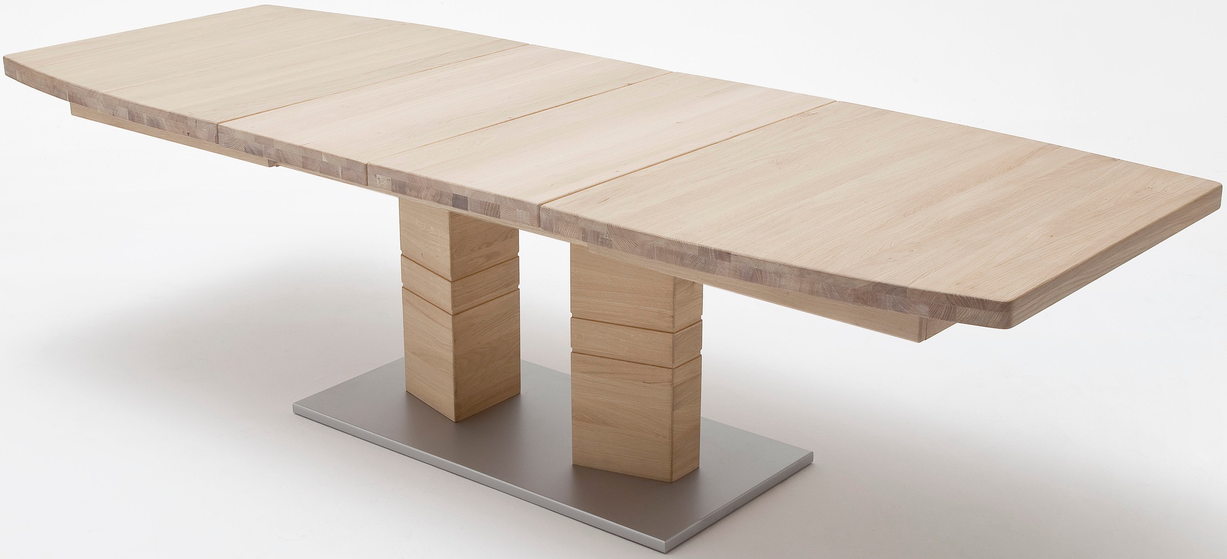 MCA furniture Esstisch »Cuneo«, Esstisch in Bootsform mit 2 Säulen