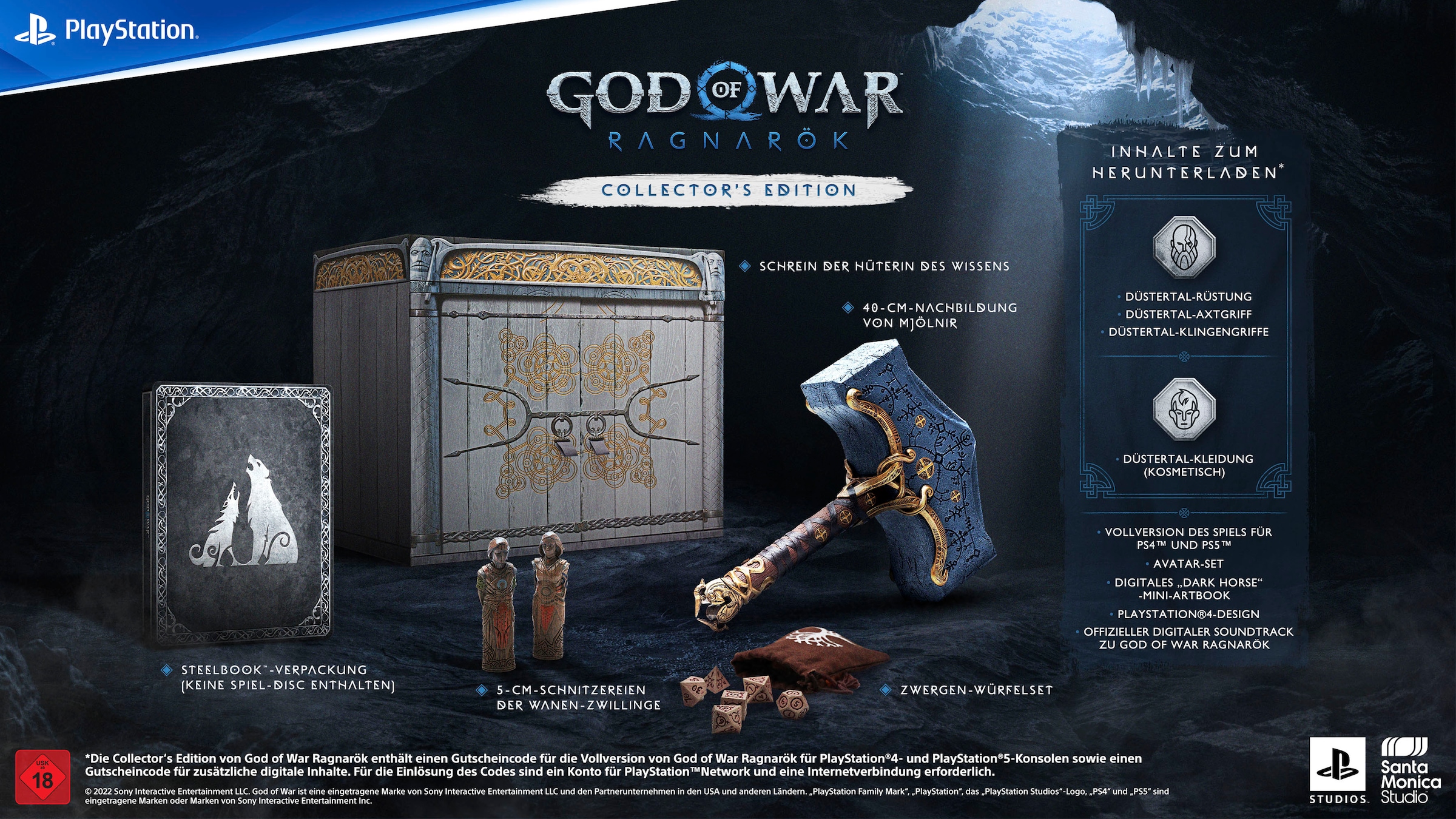 PlayStation 4-PlayStation 5 Ragnarök Collector´s 5 BAUR »God Edition«, | PlayStation Spielesoftware War of