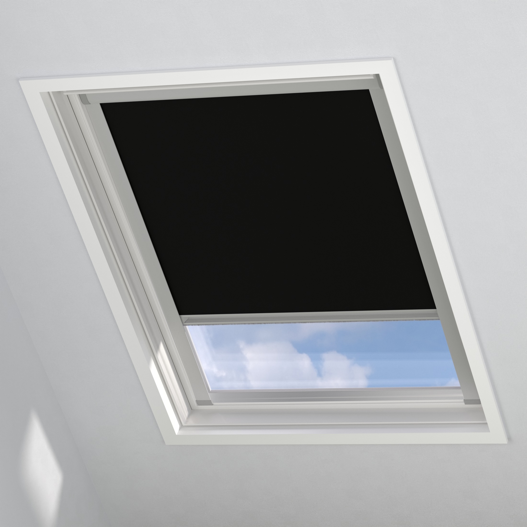 my home Verdunklungsrollo "Sky-Dachfensterrollo" verdunkelnd energiesparend mit Bohren in Führungsschienen mit Kassette und Seitenprofilen