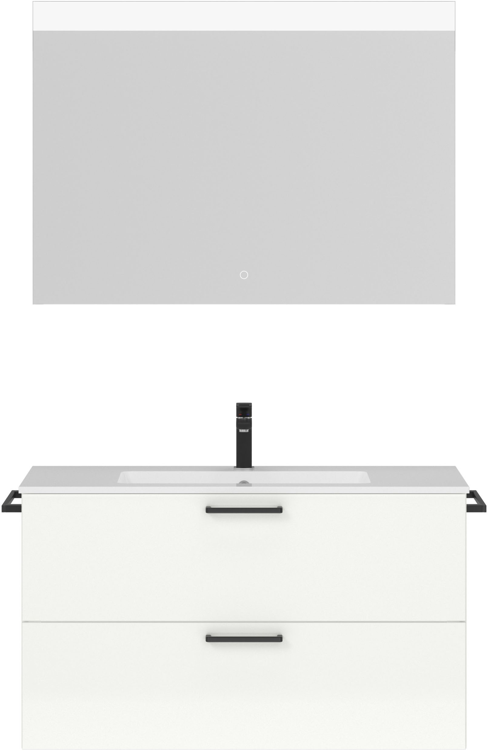 nobilia Badmöbel-Set "Tolvina" vormontiert, mit Soft-Close, 2 Stk. tlg. günstig online kaufen