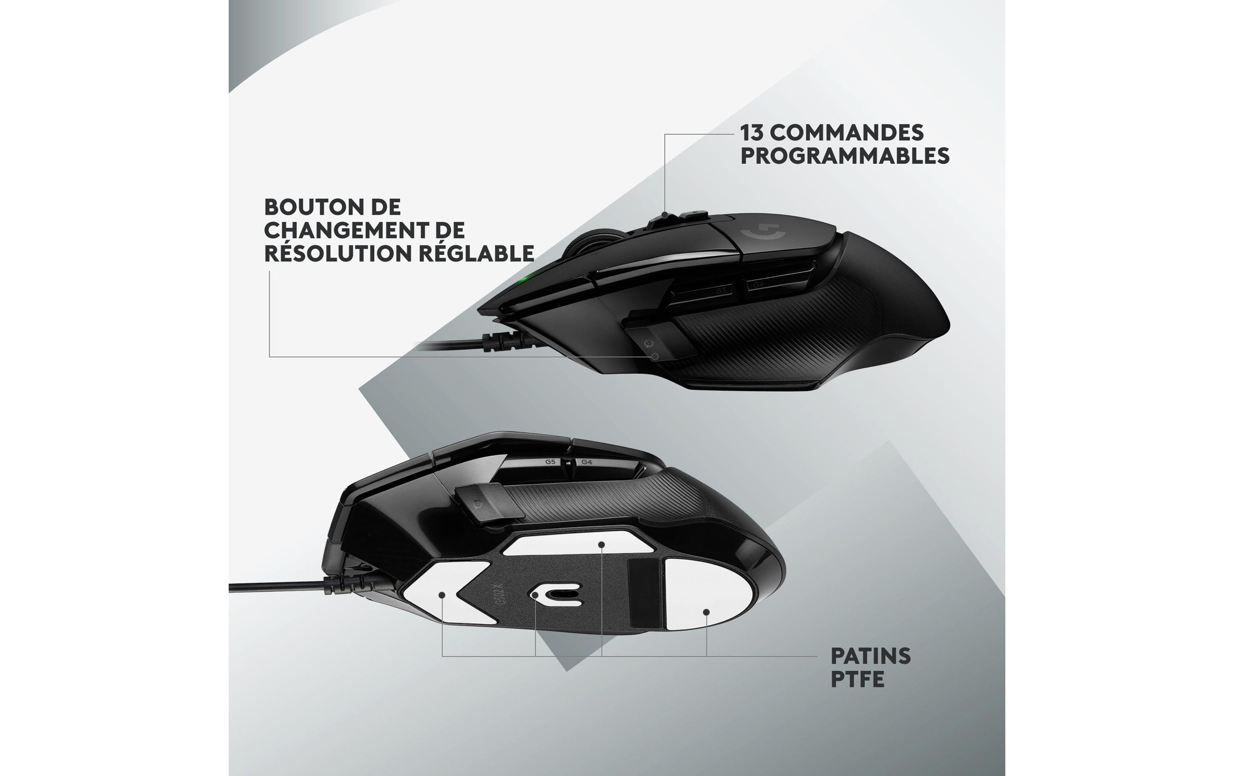 Logitech Gaming-Maus »G502 X Schwarz« kabelgebunden