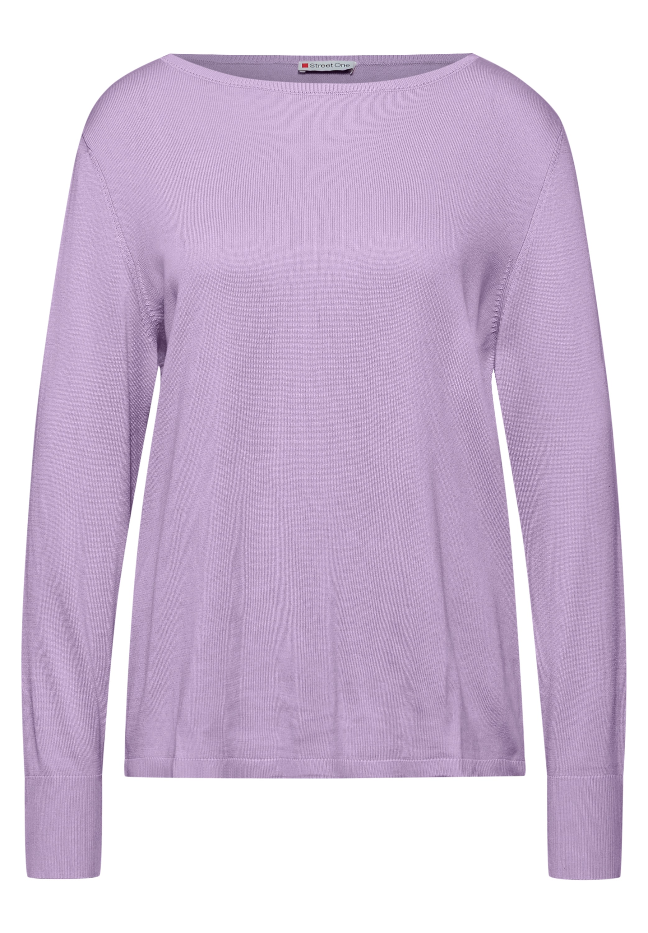 STREET ONE Strickpullover aus elastischem Materialmix