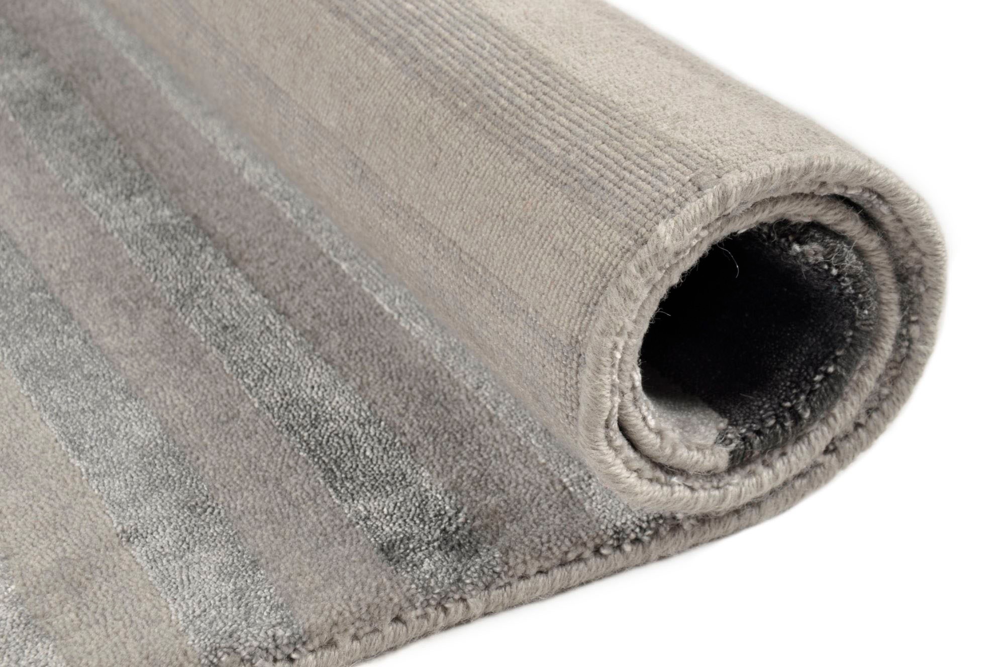 THEKO Teppich »Miami 3286«, rechteckig, 8 mm Höhe, Handweb Teppich, gestreift, handgewebt, aus Viskose & Wolle