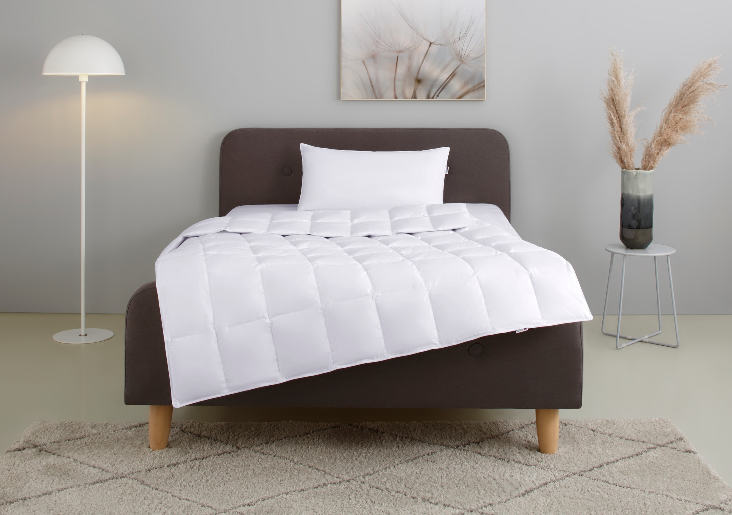 my home Federbettdecke + Kopfkissen "Irah Bettdecke 135x200 cm, 155x220 cm" günstig online kaufen