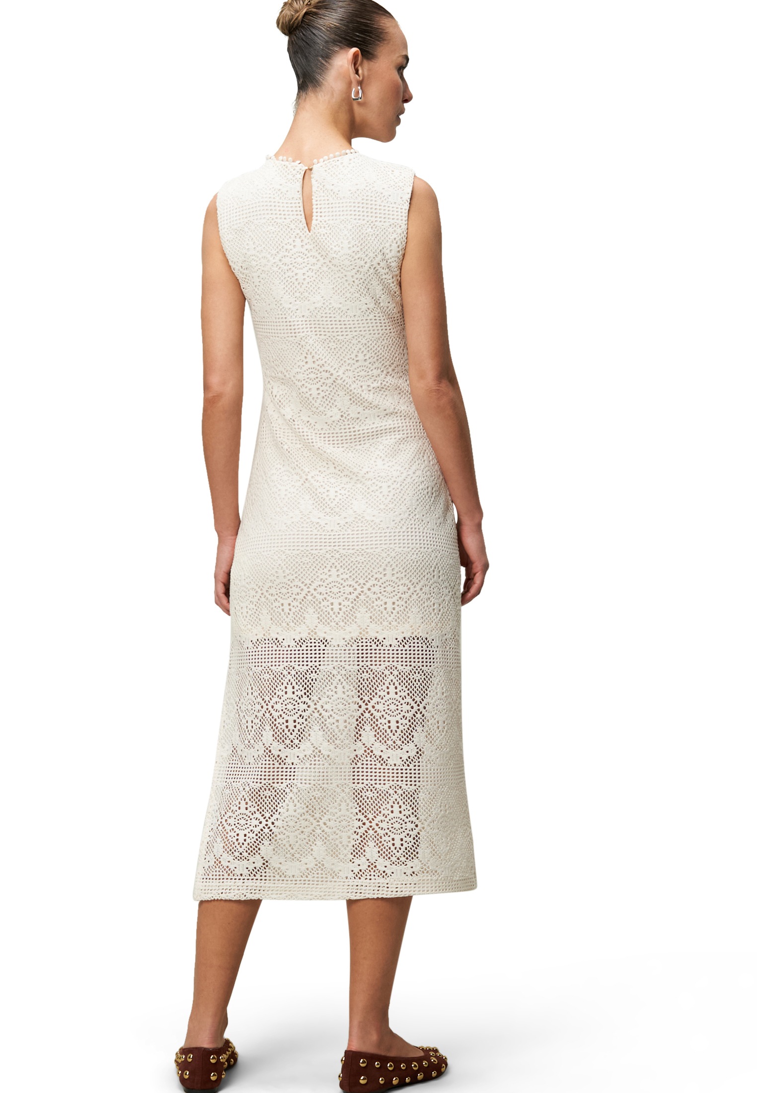 Zero Midikleid »zero Midikleid mit Spitzenbesatz«, Spitze