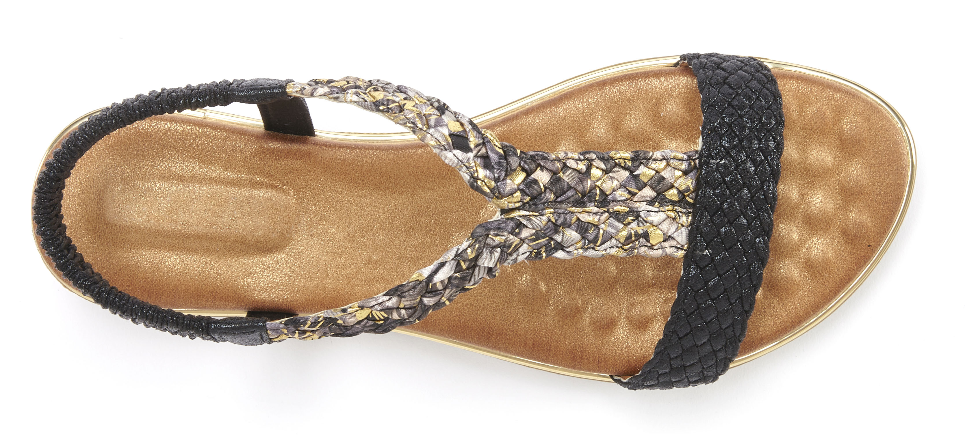 Thumbnail - Vivance Sandale "Sommerschuh", Sandalette, Sommerschuh mit geflochtenen Riemchen und weichem Fußbett