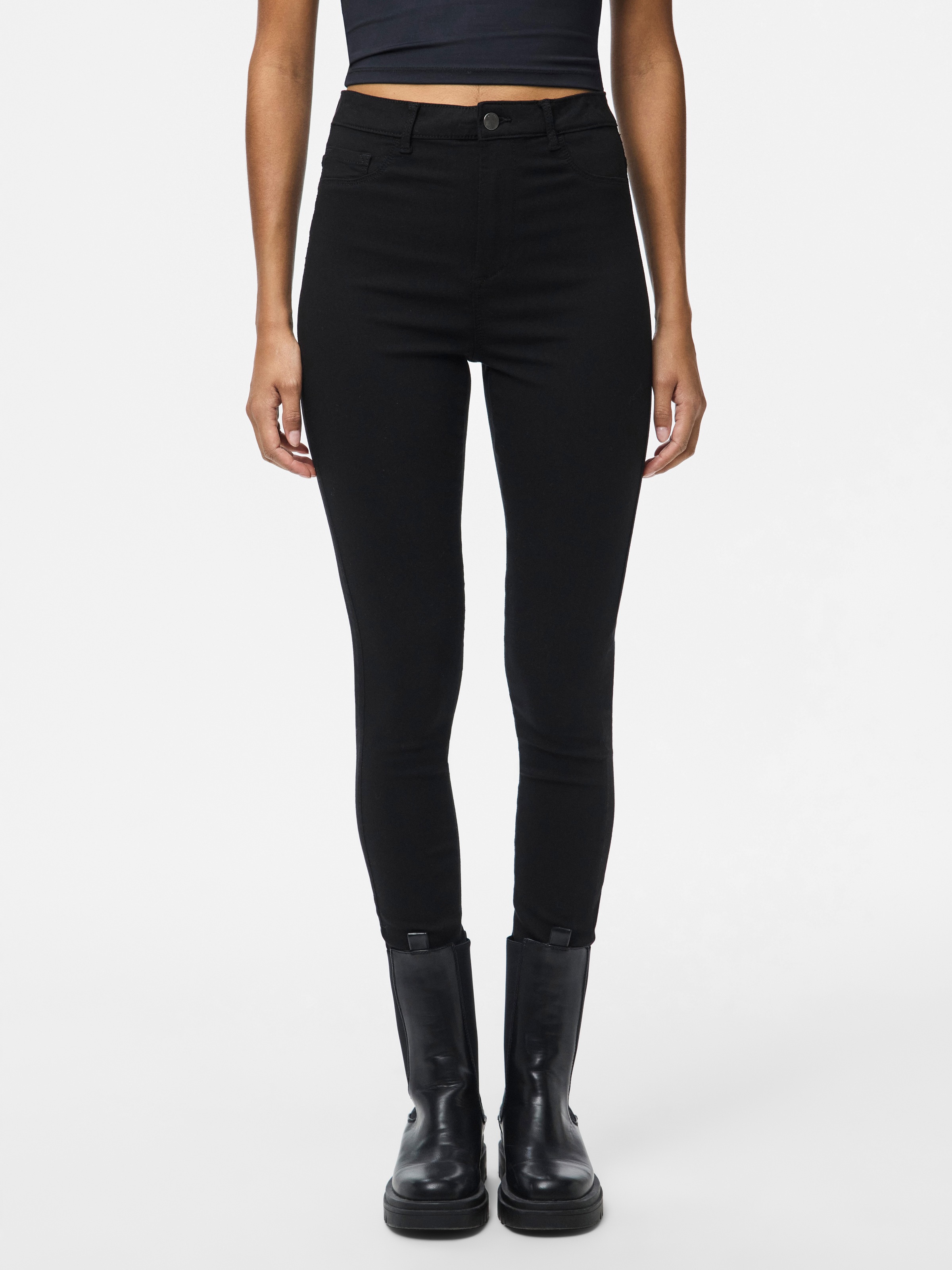 pieces Jeggings "PCHIGHSKIN WEAR JEGGINGS" Viskosemischung, skinny fit günstig online kaufen