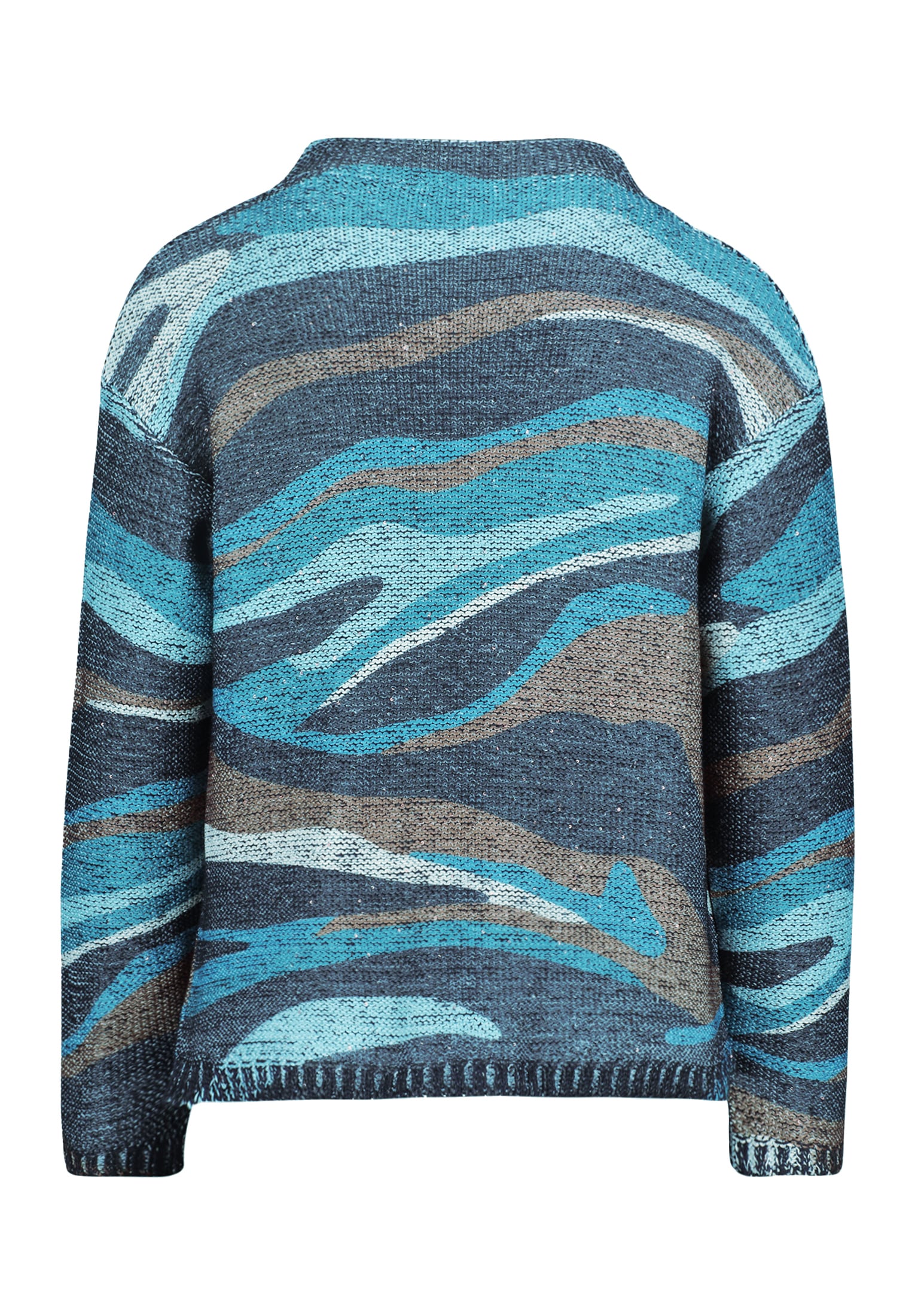 Betty Barclay Strickpullover »Betty Barclay Grobstrick-Pullover mit Print«, (1 tlg.), Pailletten
