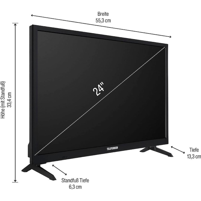 Telefunken LED-Fernseher »L24H550M4I«, 60 cm/24 Zoll, HD-ready | BAUR