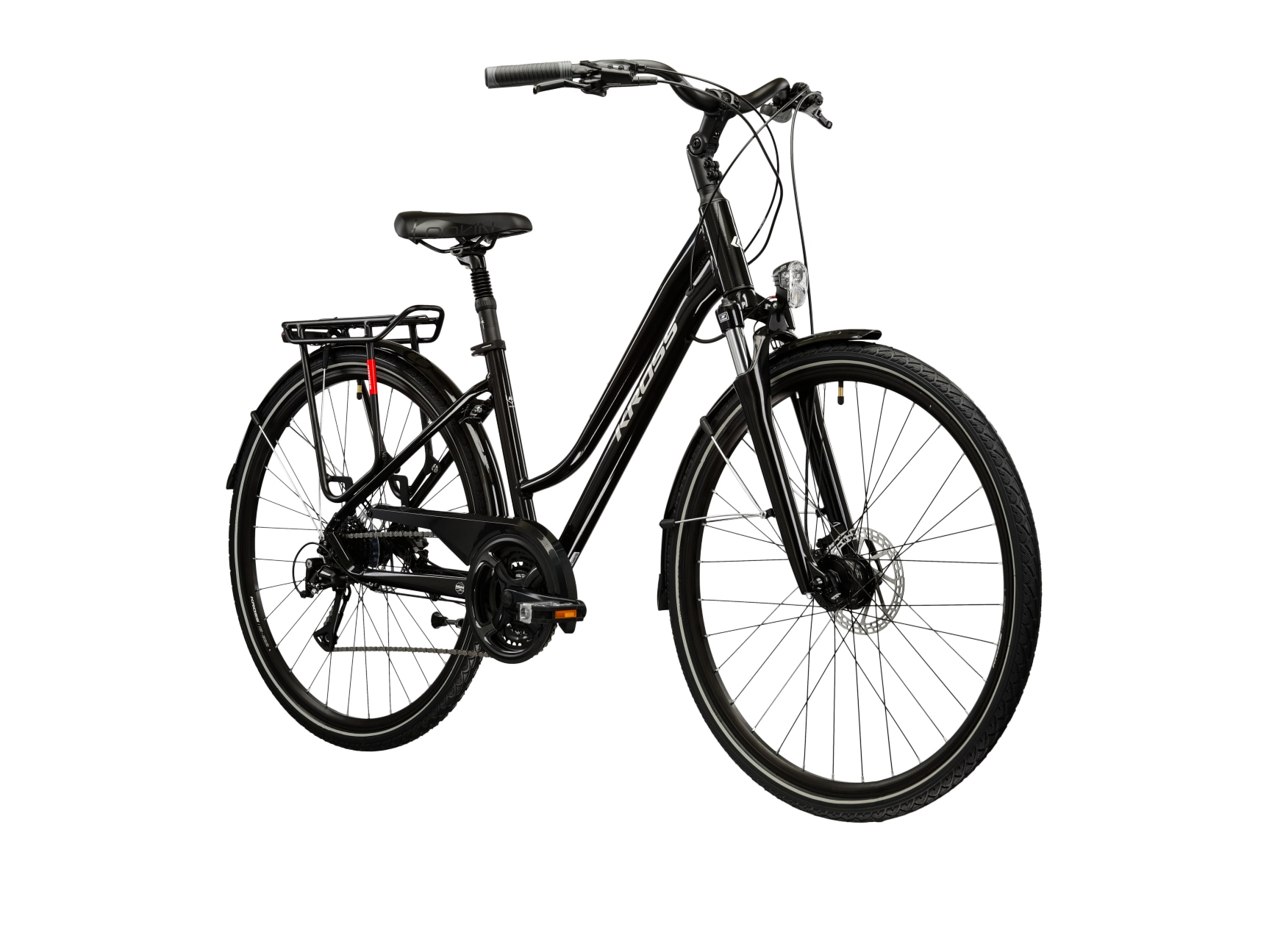 Kross Trekkingrad »Trans 4.0 schwarz« 24 Gang Shimano ACERA M3020 Schaltwerk Kettenschaltung