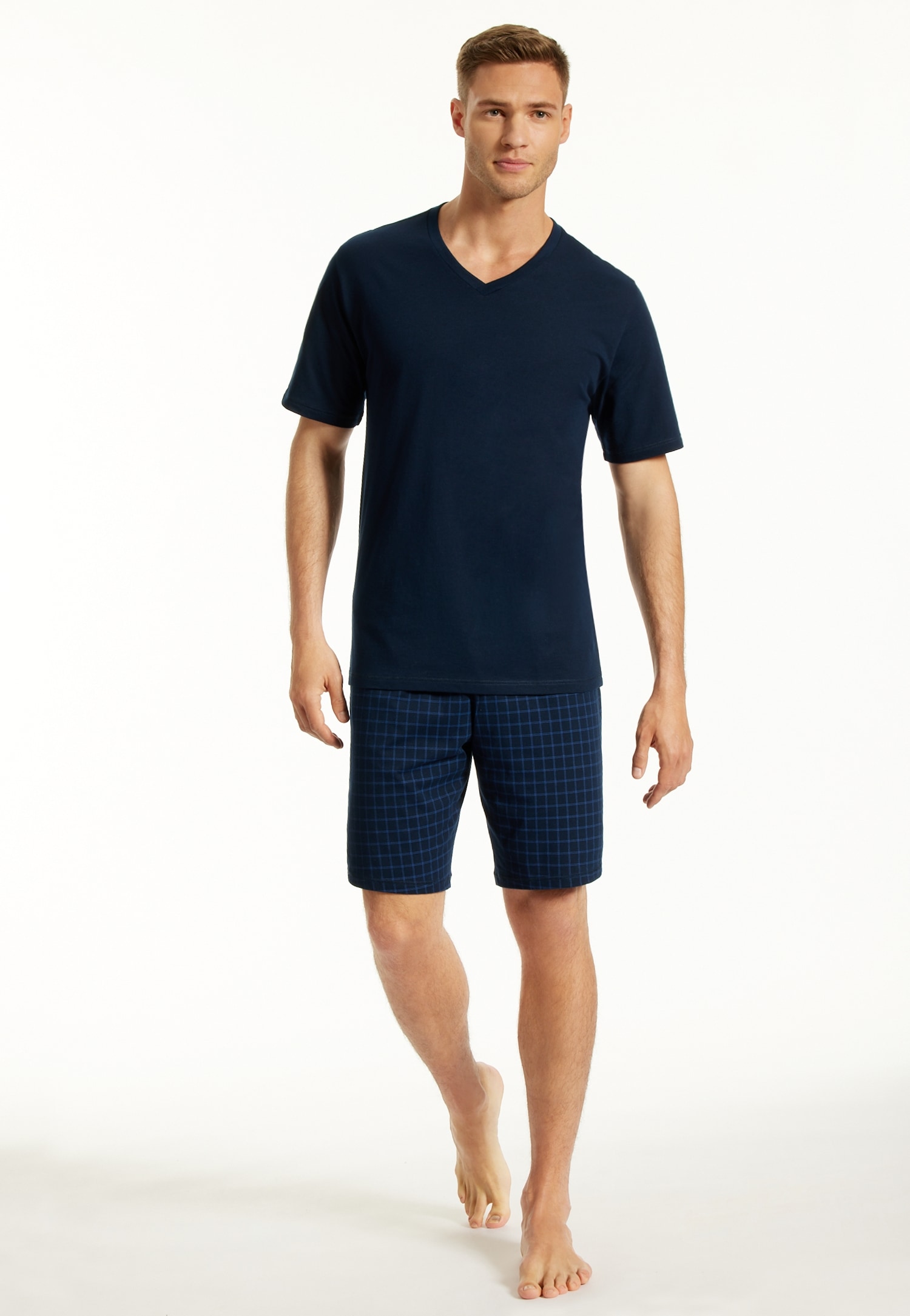 uncover by SCHIESSER Shorty "UNCOVER Nightwear", (2 tlg.), V-Ausschnitt, Ku günstig online kaufen