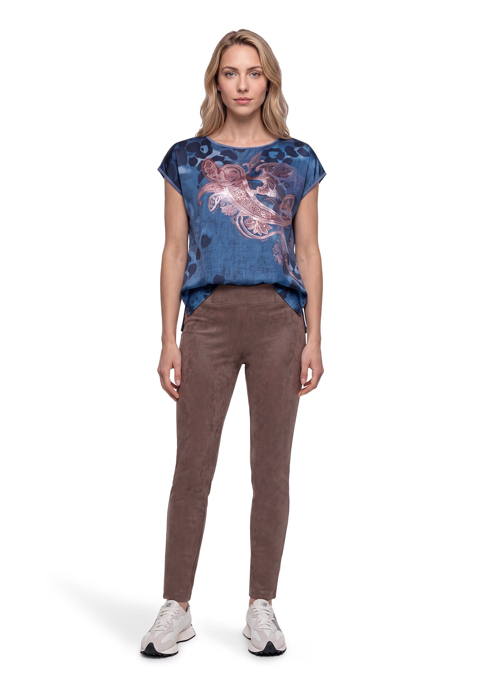 Betty Barclay Lederimitathose »Damen mit elastischem Bund«