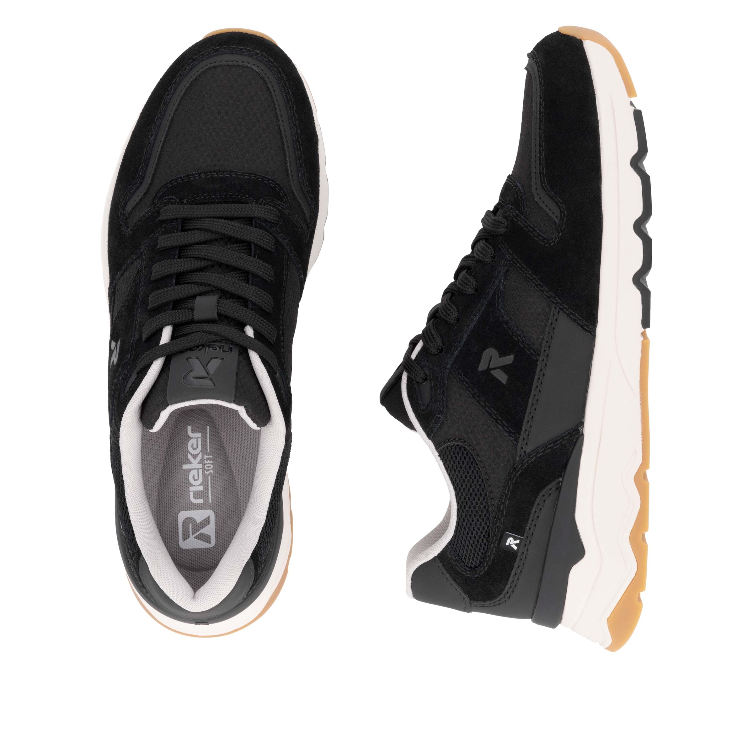 RIEKER Sport Sneaker, Schnürschuh, Halbschuh, Freizeitschuh mit Soft-Innensohle