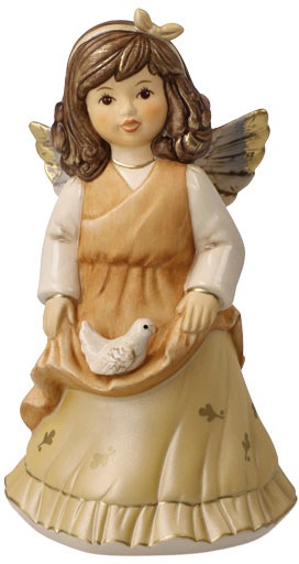 Goebel Engelfigur "Engel - Friedensengel, Weihnachtsdeko, Höhe ca. 14,5 cm", Sammlerfigur, Weihnachtsfigur, Dekofigur au