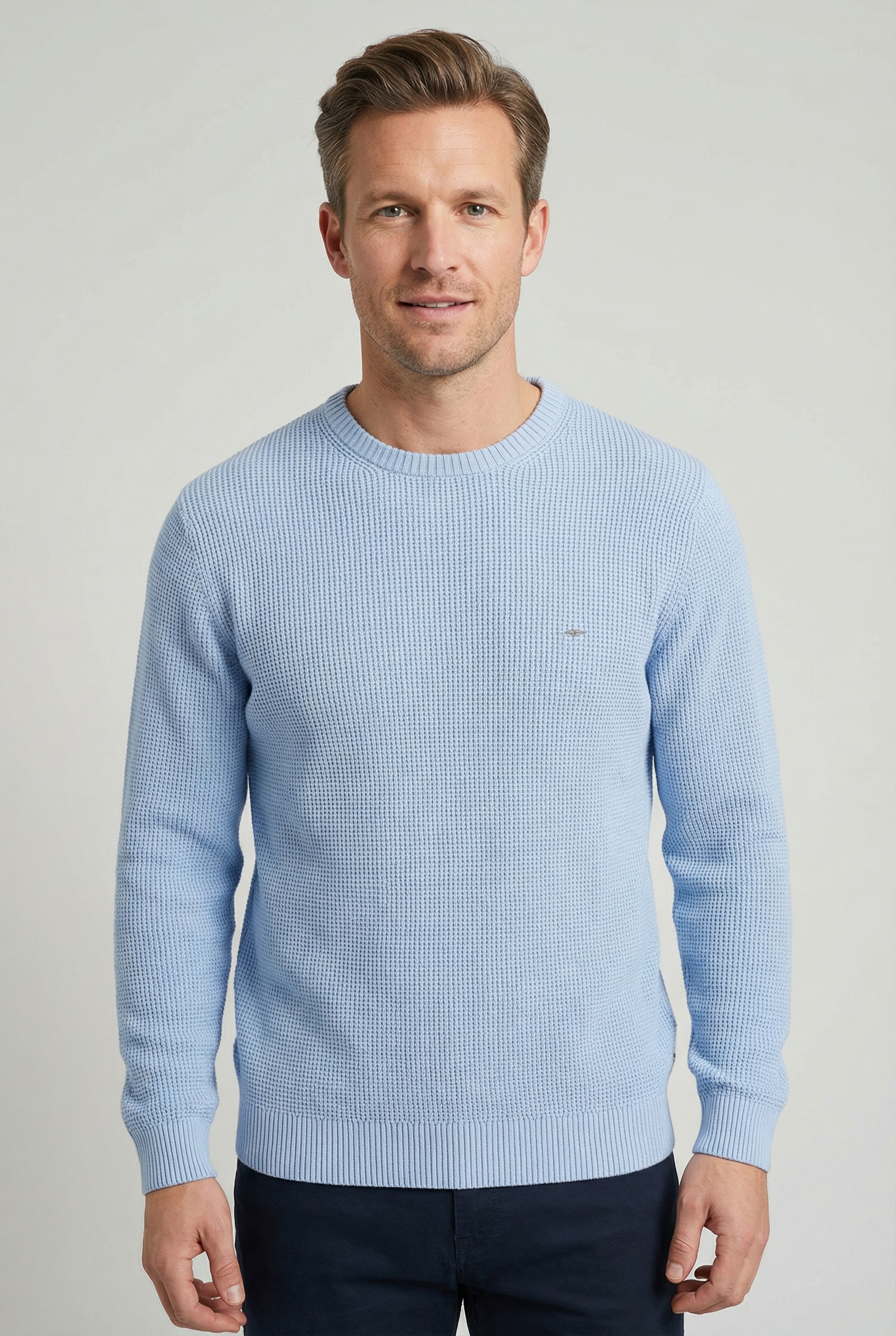 FYNCH-HATTON Strickpullover aus Baumwolle, normale Passform, hüftbedeckende günstig online kaufen